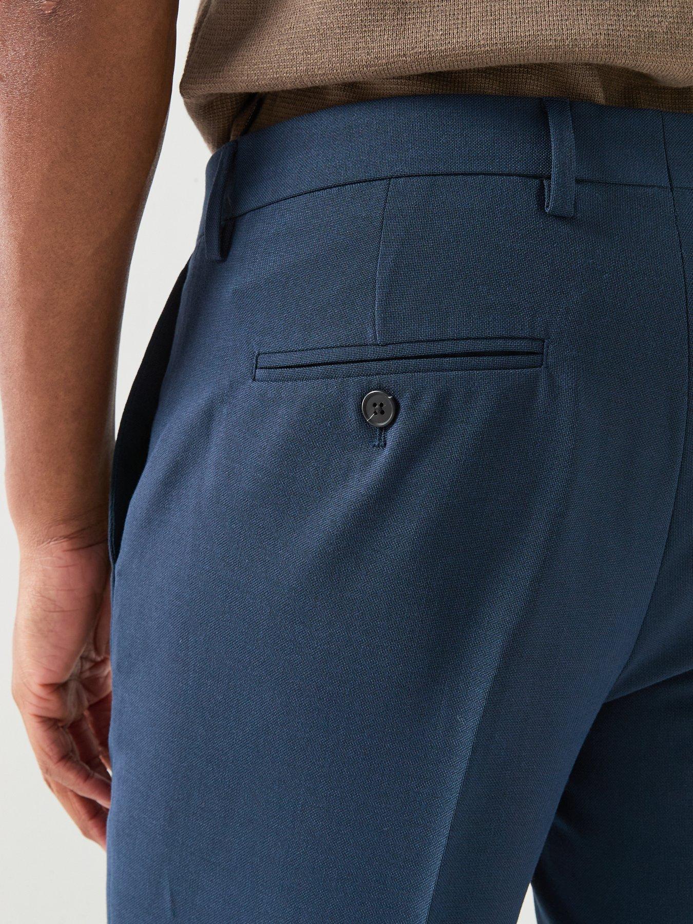 Image 4 of 6 of Jack & Jones Premium Martin Suit Trousers - Navy