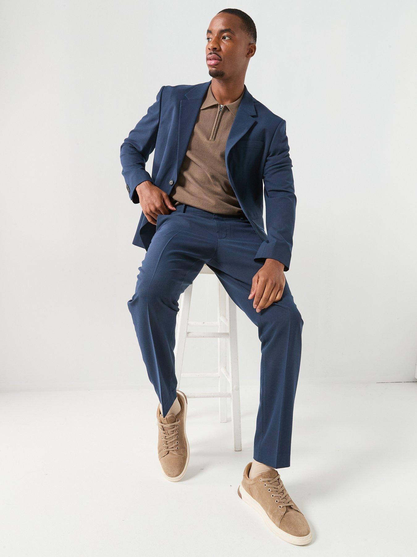 Image 5 of 6 of Jack & Jones Premium Martin Suit Trousers - Navy