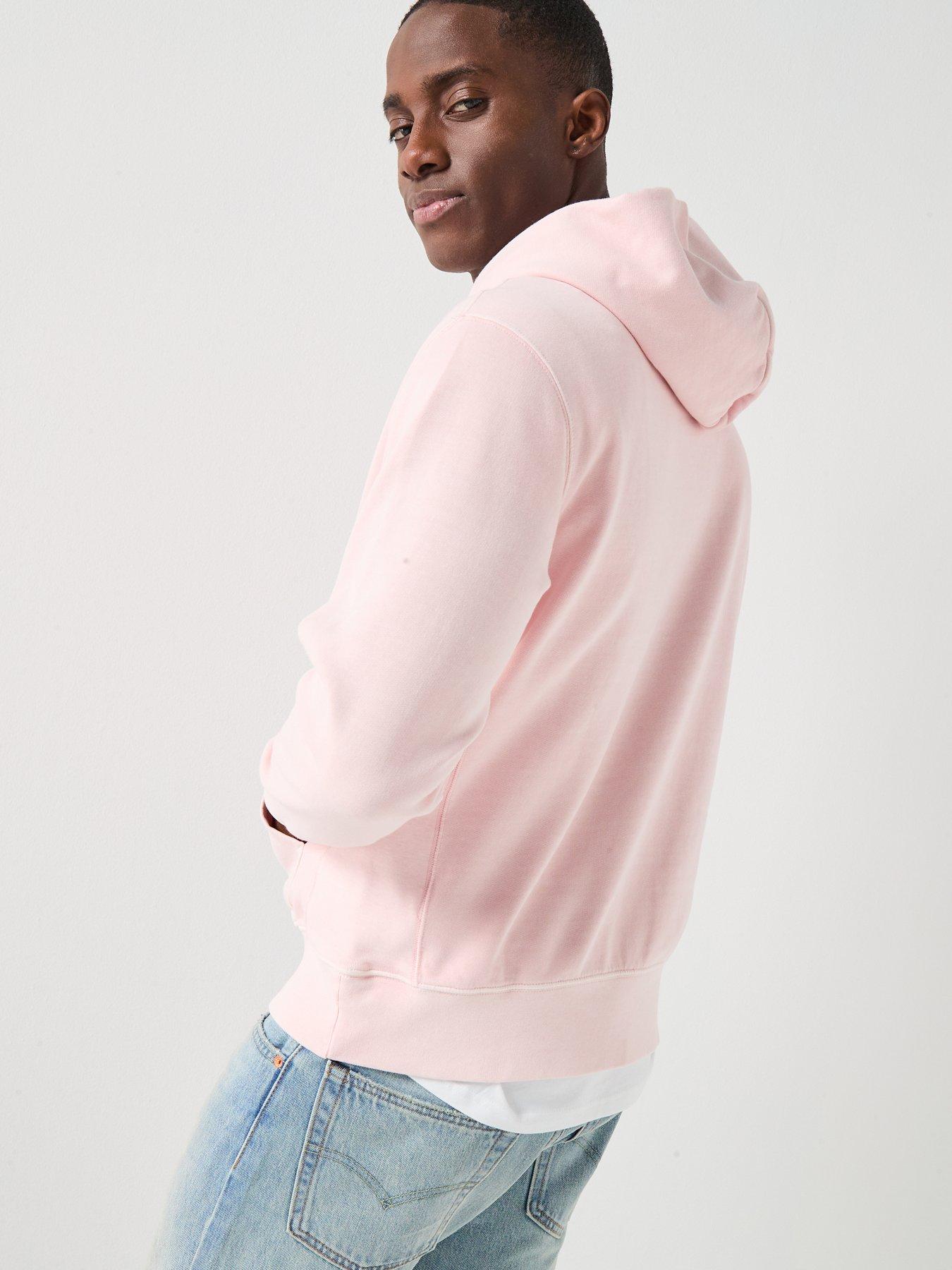 image of levis-authentic-overhead-hoodie-pink