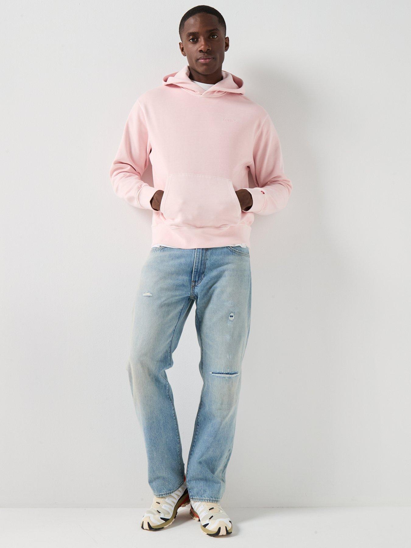  image of levis-authentic-overhead-hoodie-pink