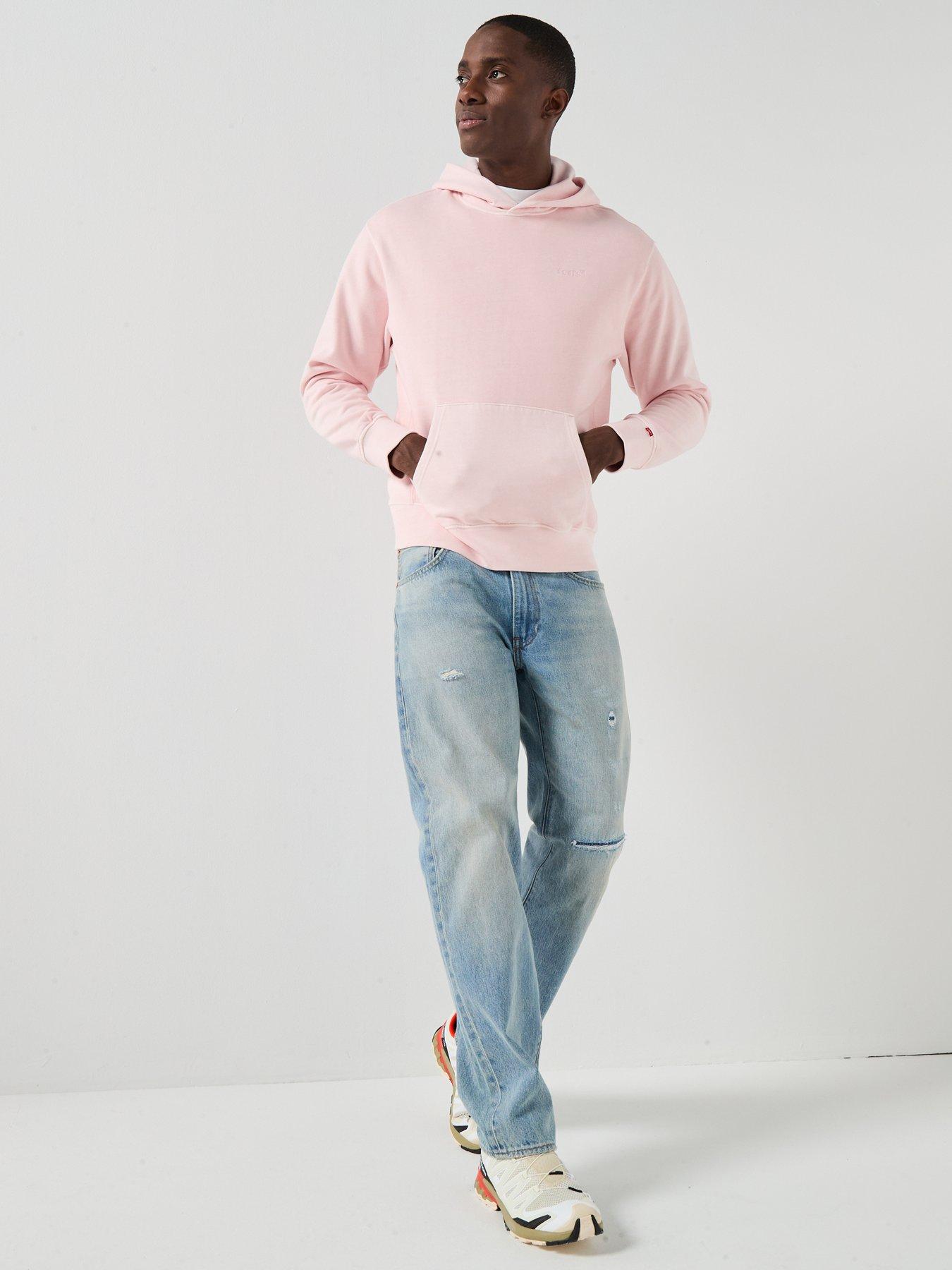  image of levis-authentic-overhead-hoodie-pink
