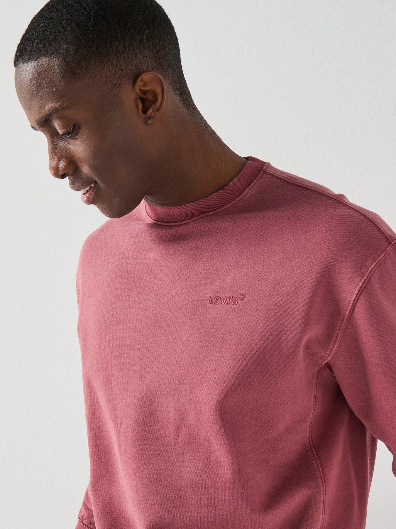 Image 5 of 6 of Levi's Authentic Relaxed Fit Crew Sweat Top - Red
