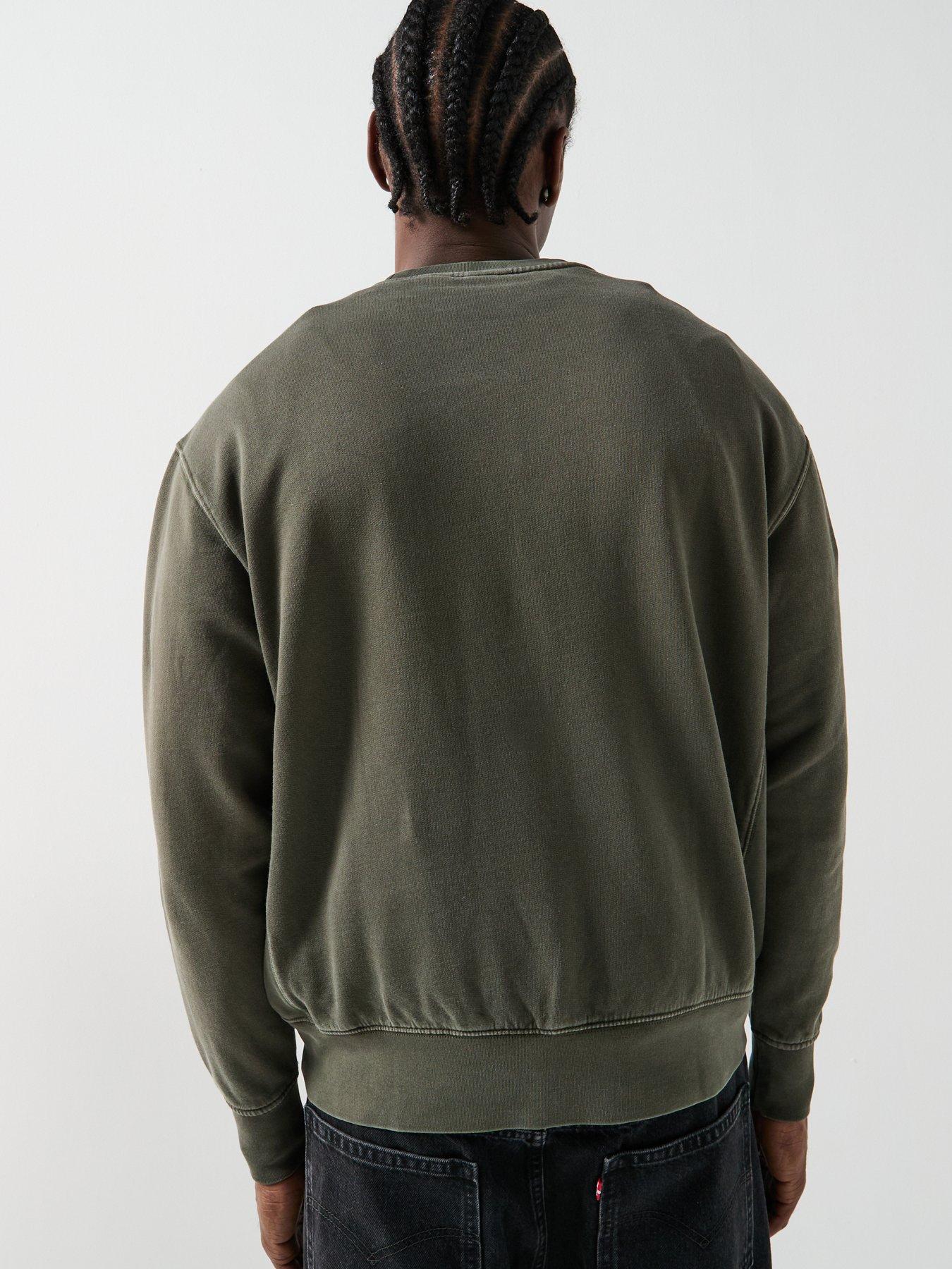 Image 2 of 6 of Levi's Authentic Relaxed Fit Crew Neck Sweatshirt - Green