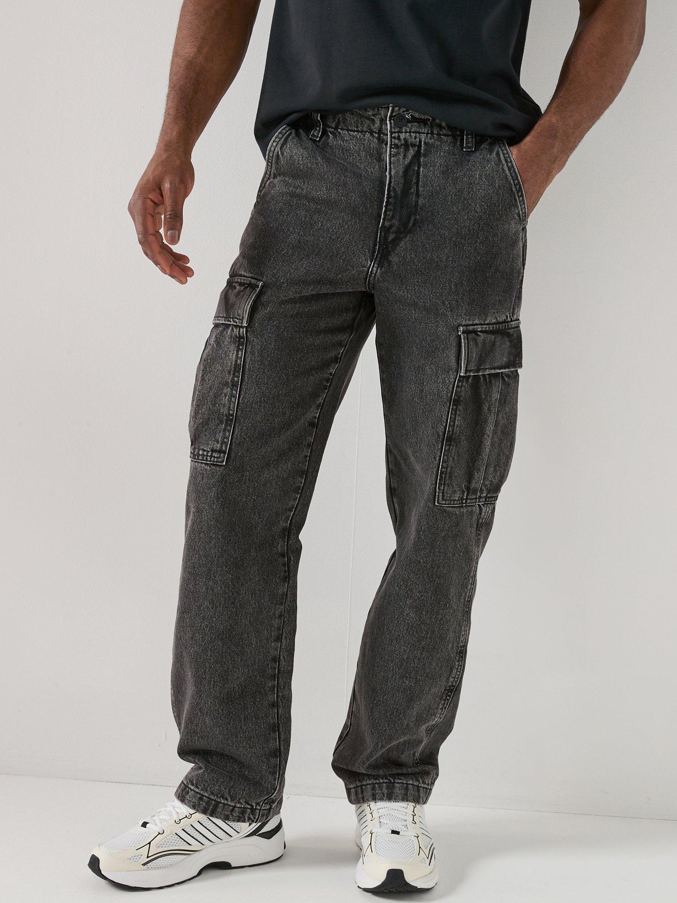 Levi's Xx Cargo Straight Fit Jeans - Darkly Wash - Black