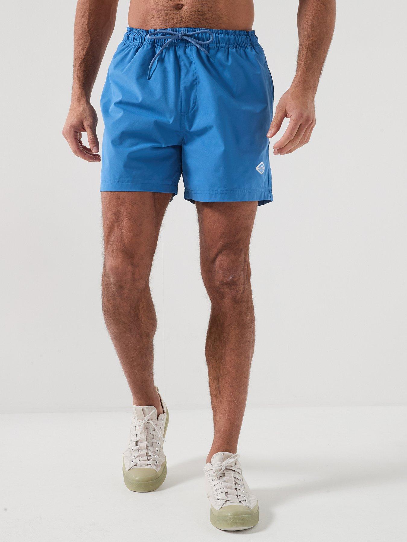 Jack & Jones Maui Tropic Solid Swim Shorts - Blue