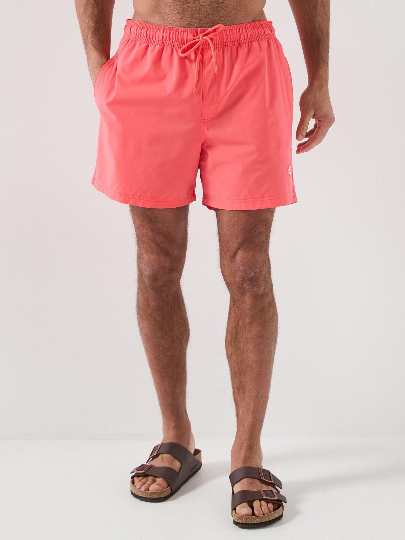 Jack & Jones Maui Tropic Solid Swim Shorts - Orange