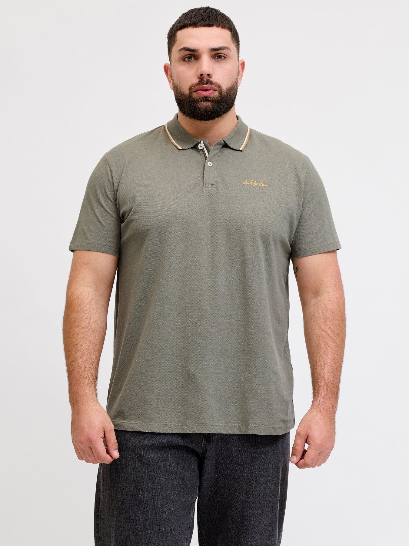 jack-jones-plus-blaze-polo-shirt-khaki