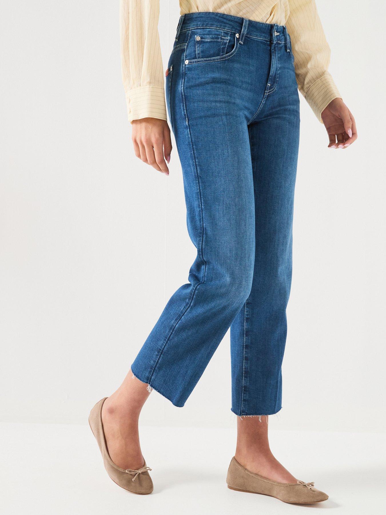 7 FOR ALL MANKIND Calie Straight Ankle - Blue