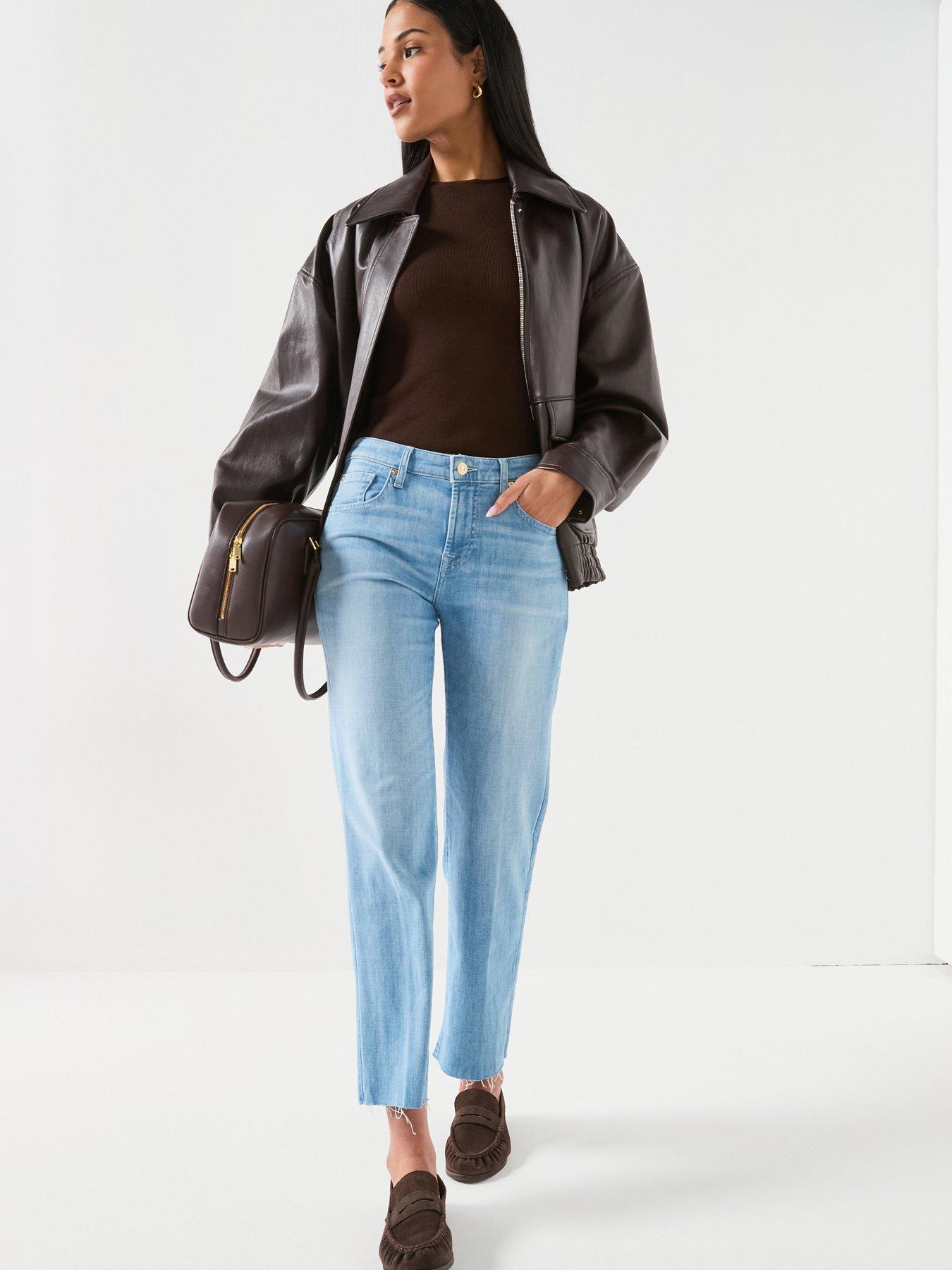 7 FOR ALL MANKIND Calie Straight Ankle - Blue