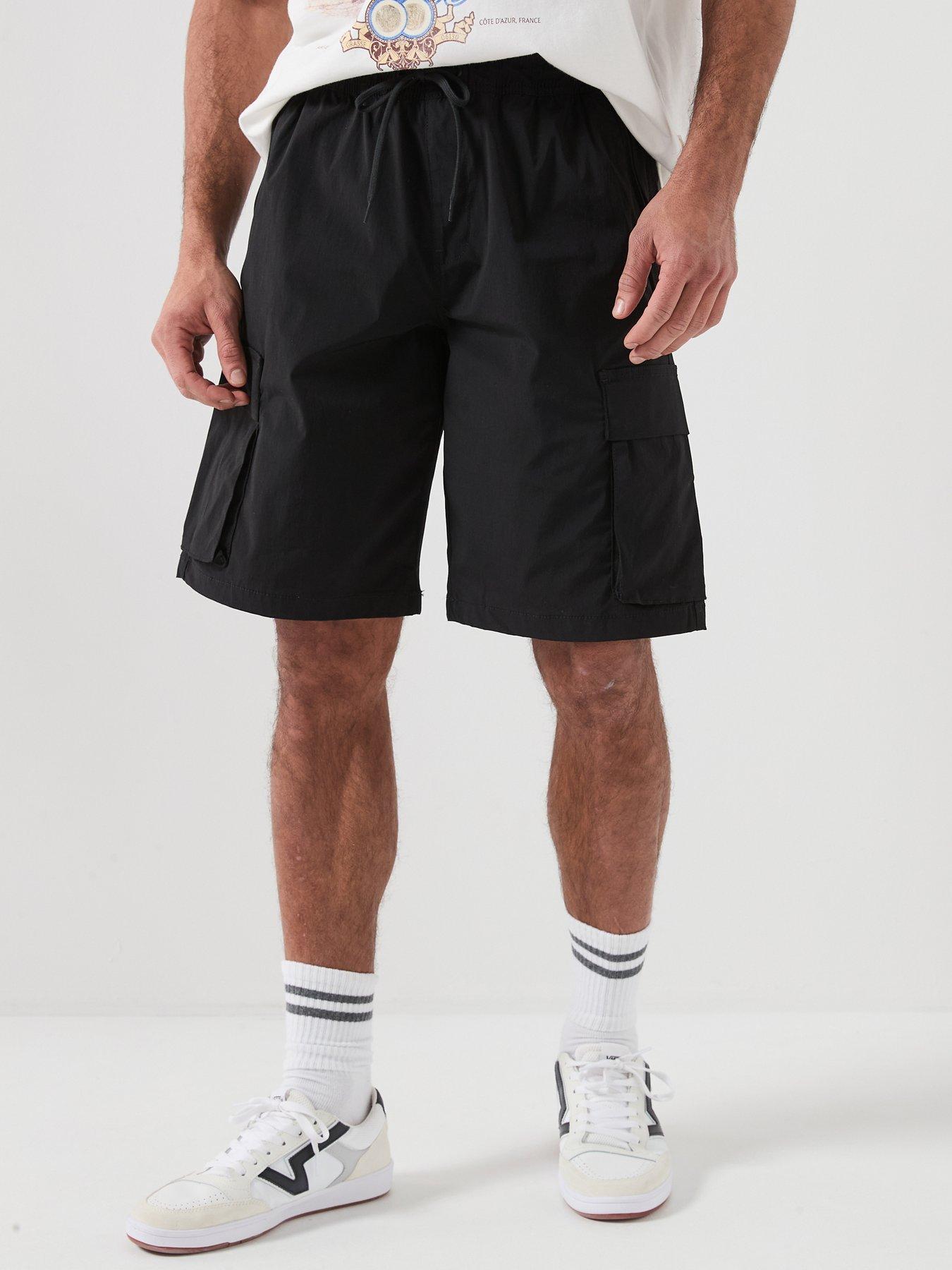 Jack & Jones Cole Axis Tech Cargo Shorts - Black