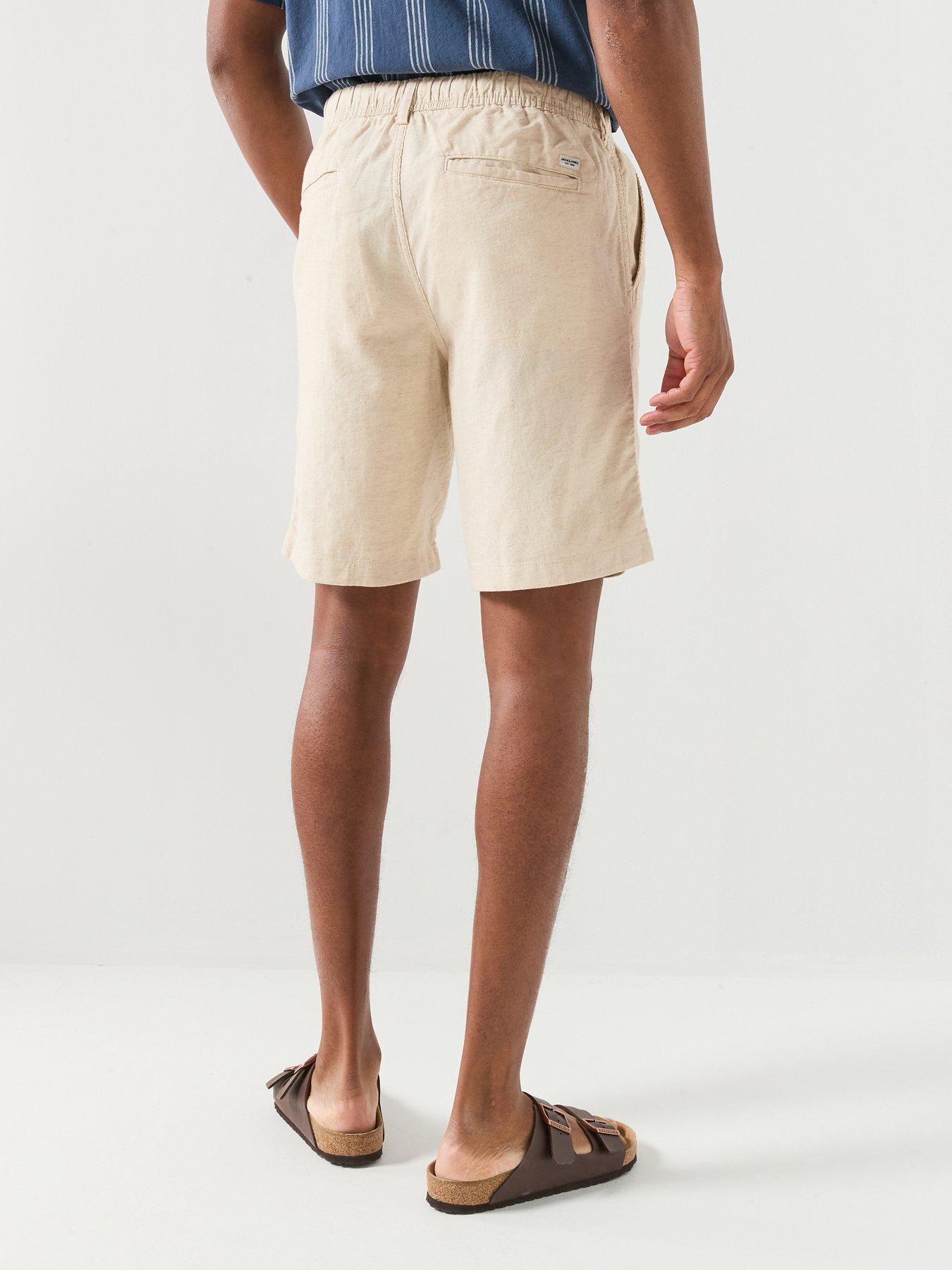 Image 2 of 5 of Jack & Jones Jaiden Hybrid Bondi Jogger Shorts - Cream