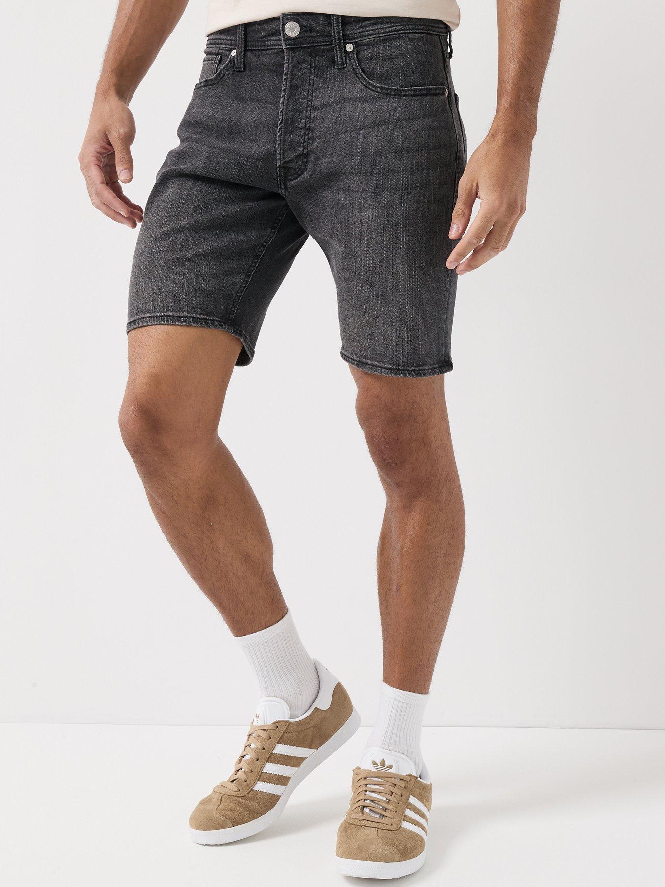 Image 1 of 6 of Jack & Jones Rick Original Denim Shorts - Black
