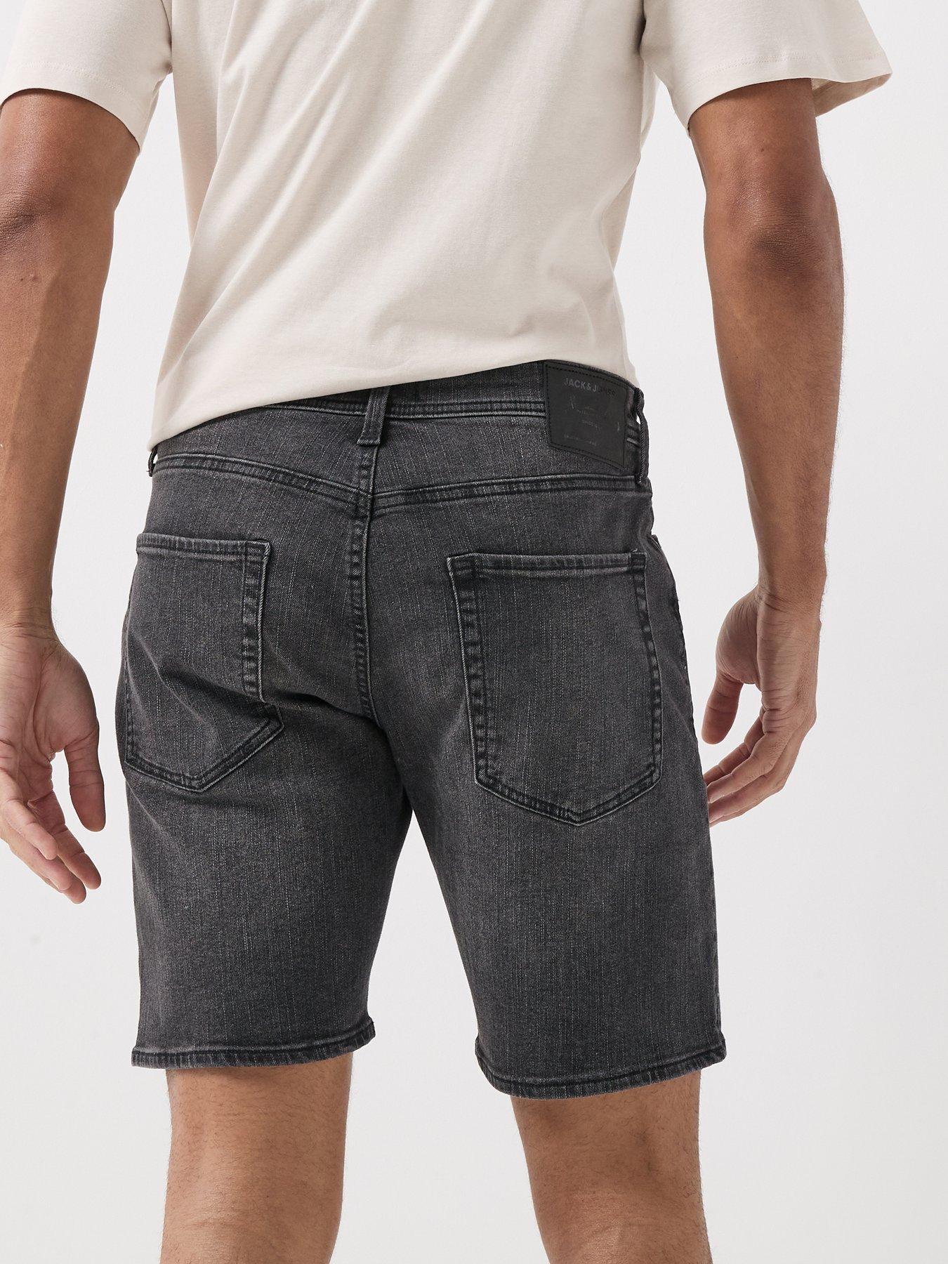 Image 4 of 6 of Jack & Jones Rick Original Denim Shorts - Black