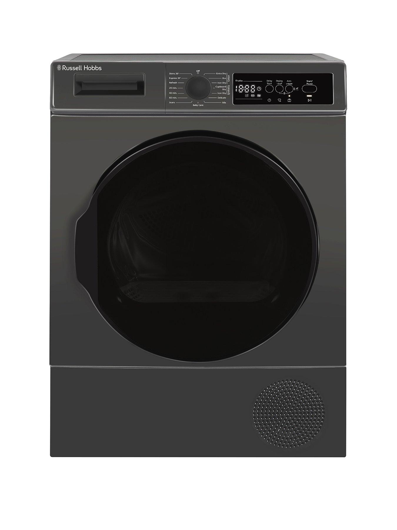  image of russell-hobbs-rh9hptd1e12an-9kg-heat-pump-tumble-dryer-anthracite