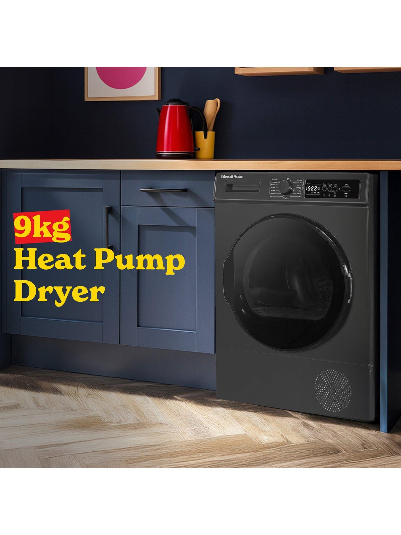  image of russell-hobbs-rh9hptd1e12an-9kg-heat-pump-tumble-dryer-anthracite