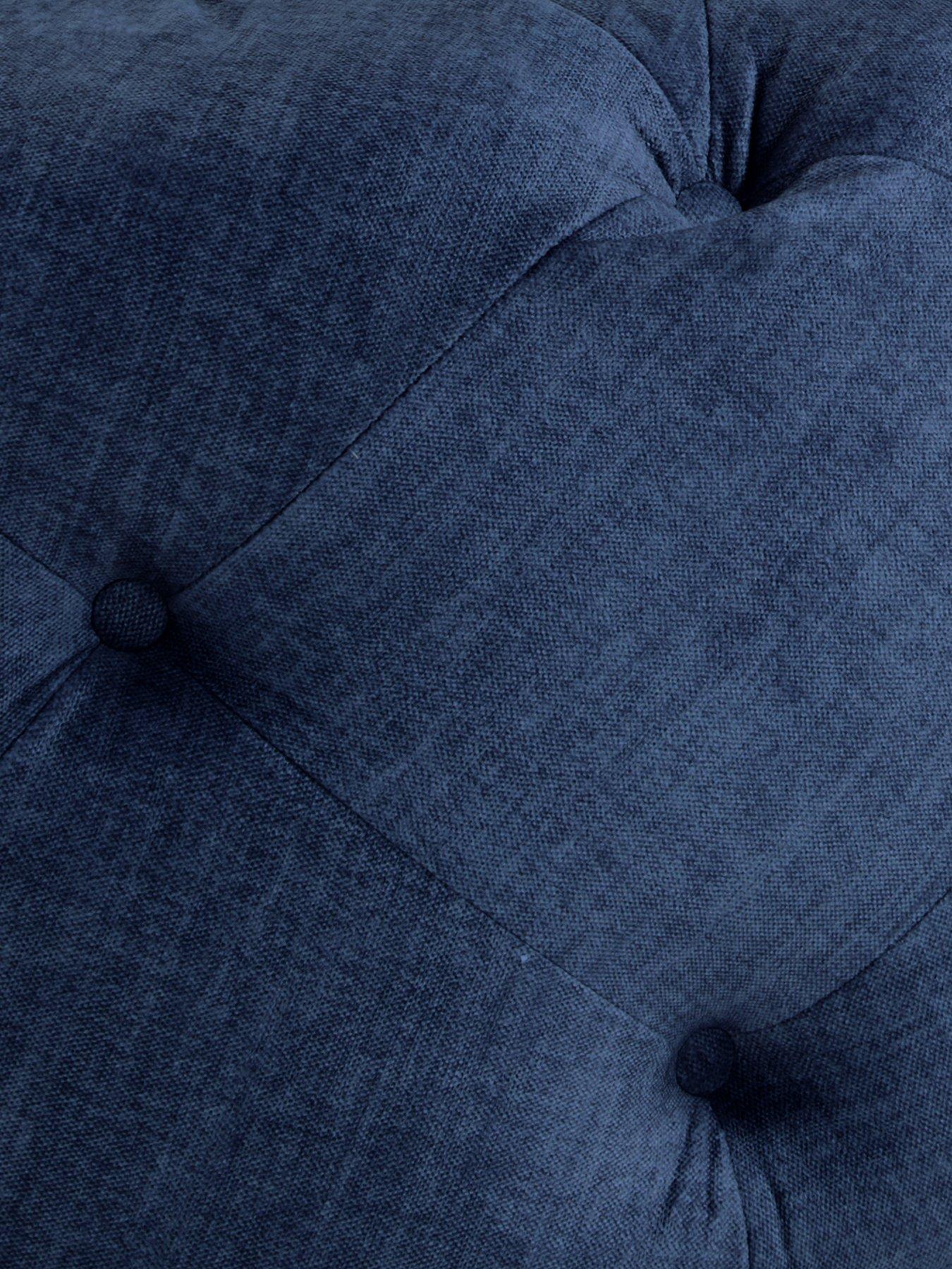  image of the-very-collection-laura-round-footstool-navy