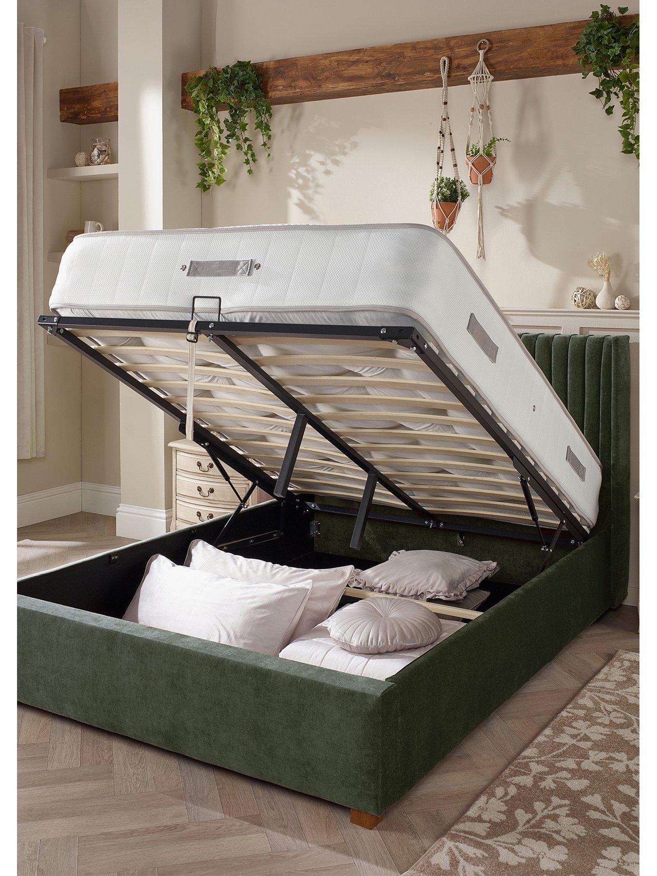 Image 3 of 4 of Catherine Landsfield Soho Ottoman Bed - Moss