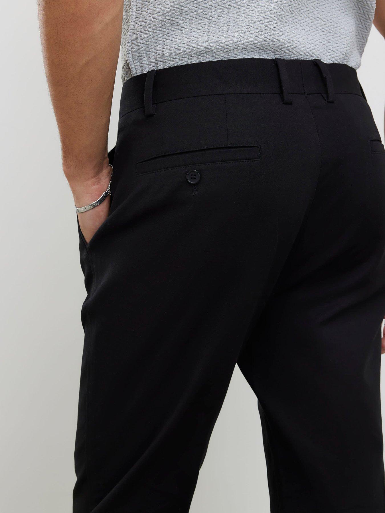 Image 4 of 4 of River Island Core Slim Chino - Black