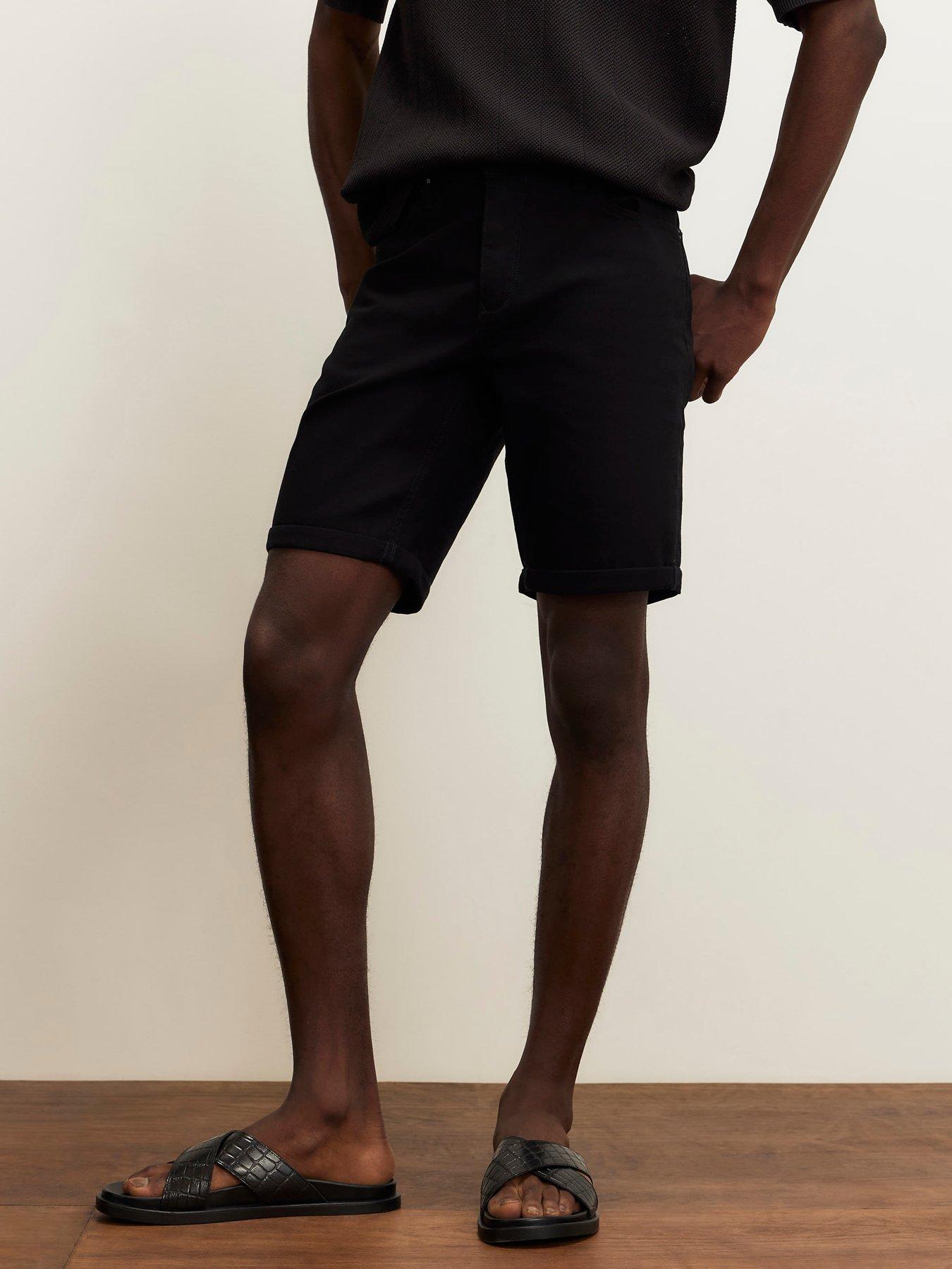 Image 1 of 4 of River Island Slim Short - Black