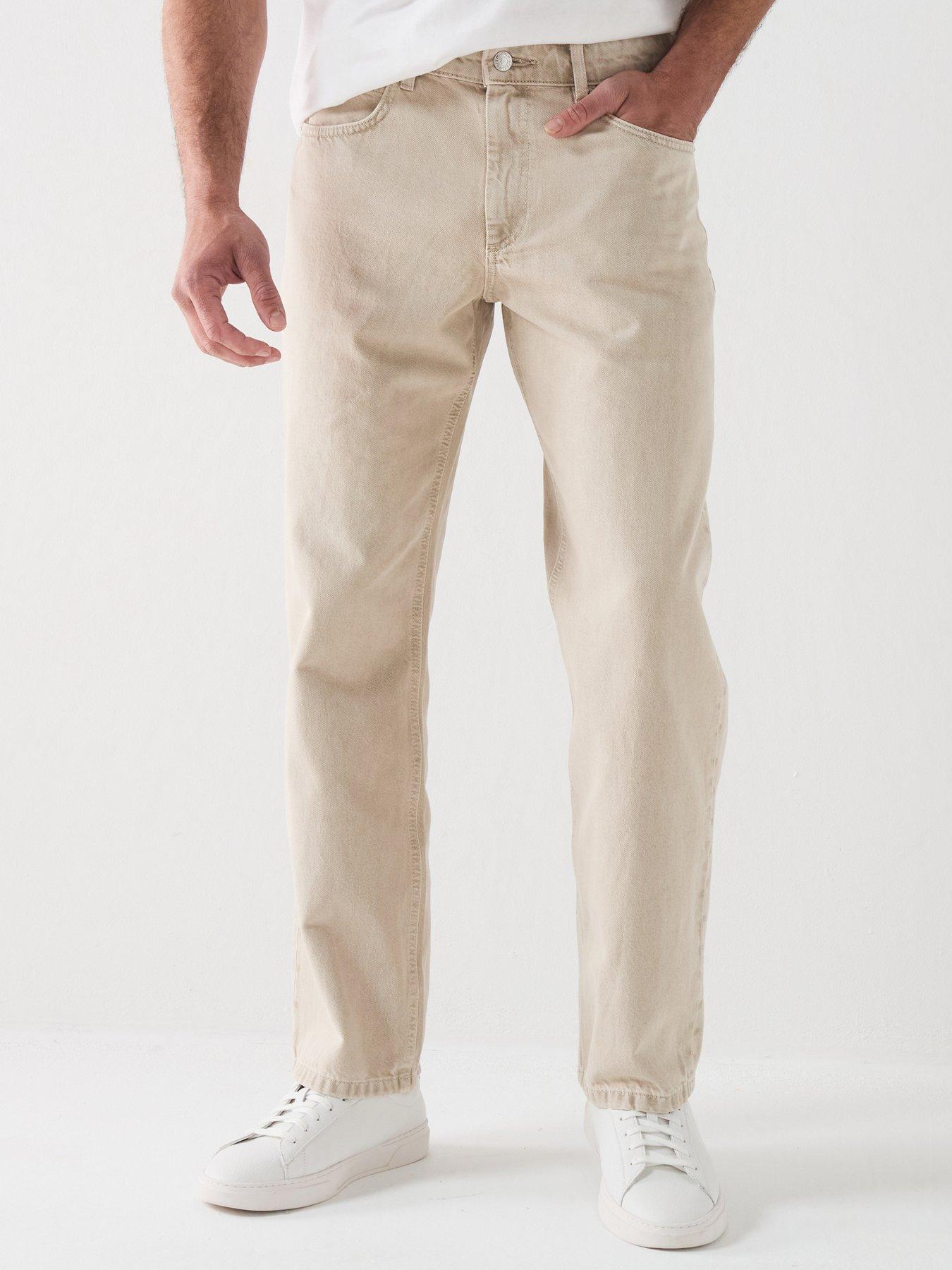 Image 1 of 6 of River Island Loose John Jeans - Grey