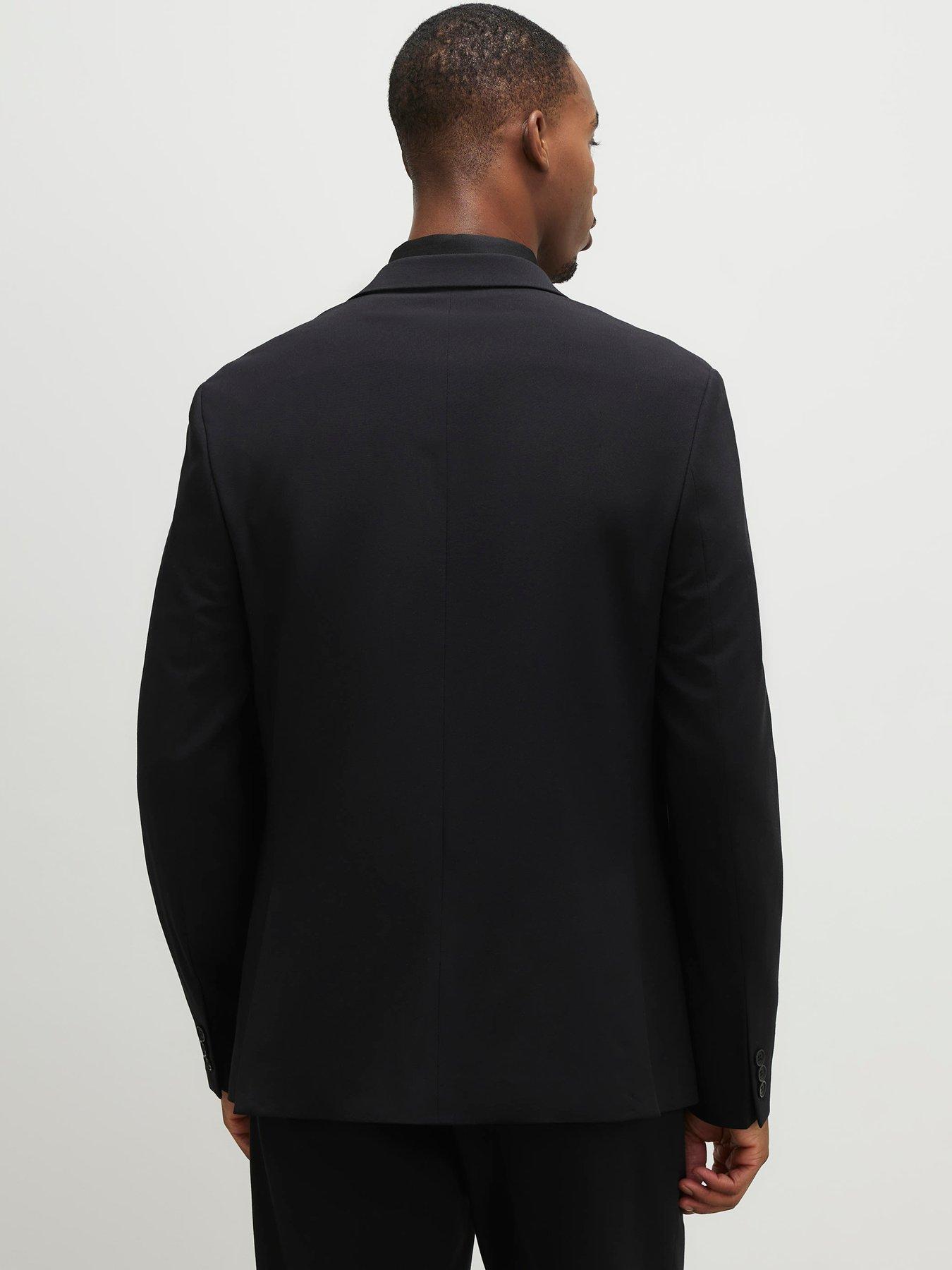  image of river-island-slim-core-suit-jacket-black