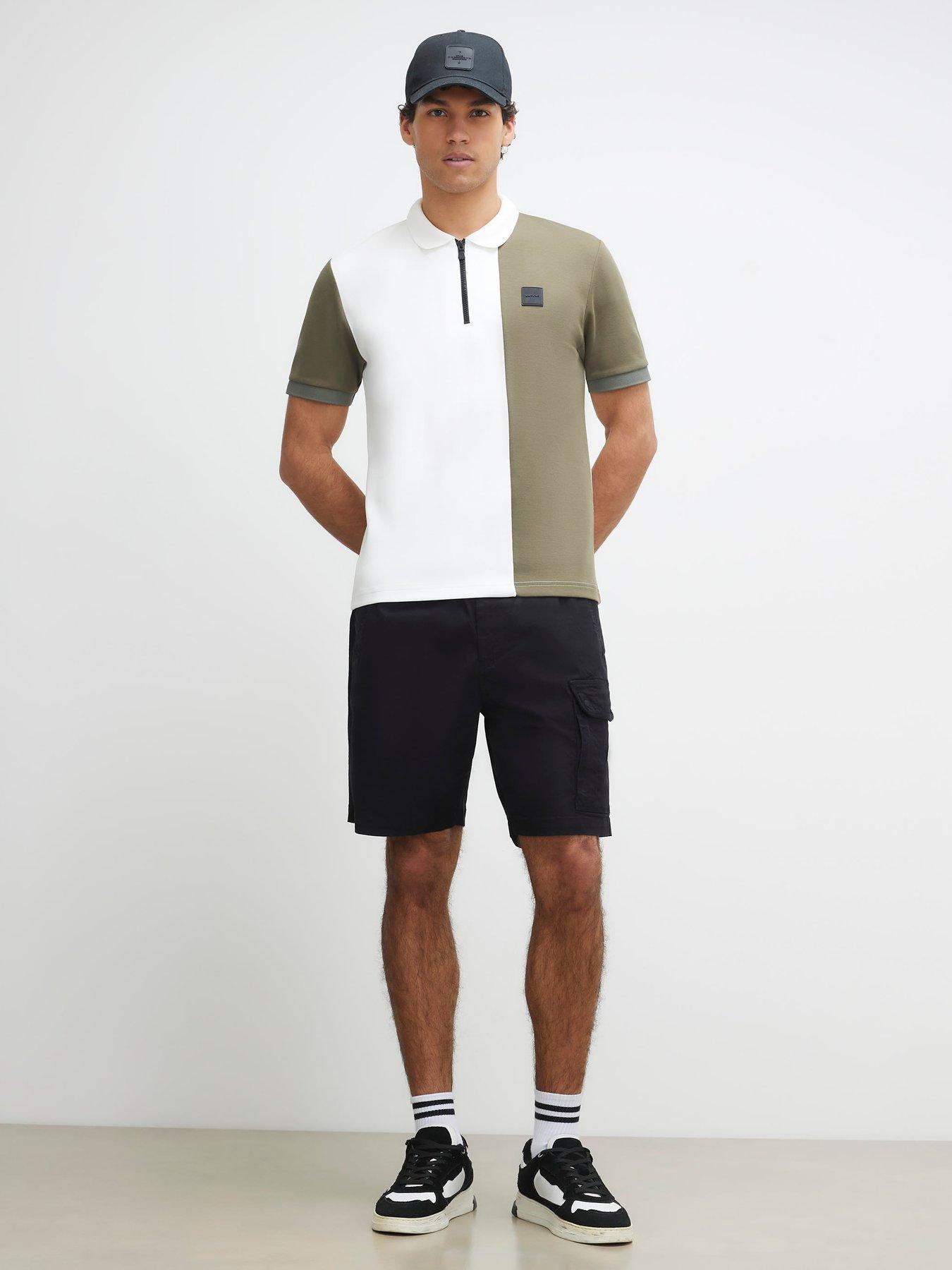 Image 3 of 6 of River Island Romeo Cargo Shorts - Black
