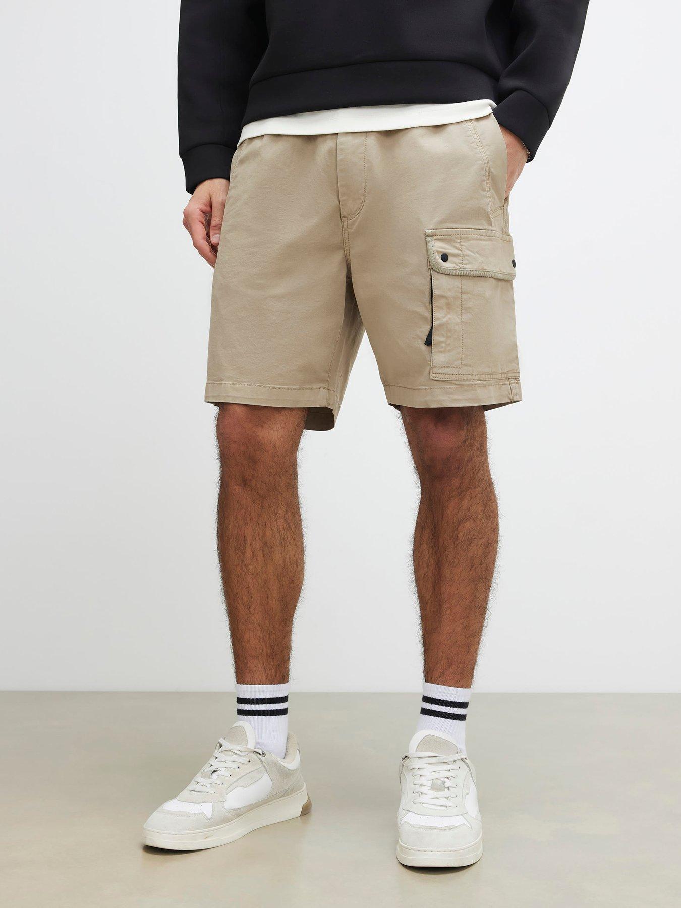 River Island Romeo Cargo Shorts - Grey