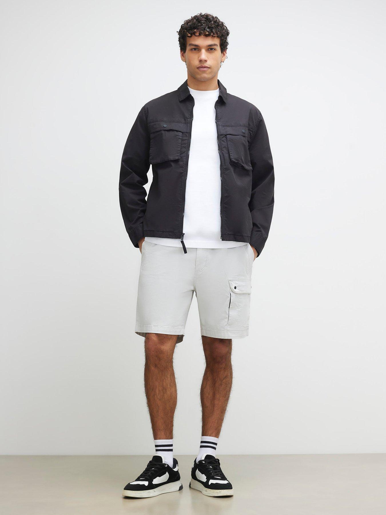 Image 3 of 6 of River Island Romeo Cargo Shorts - Grey