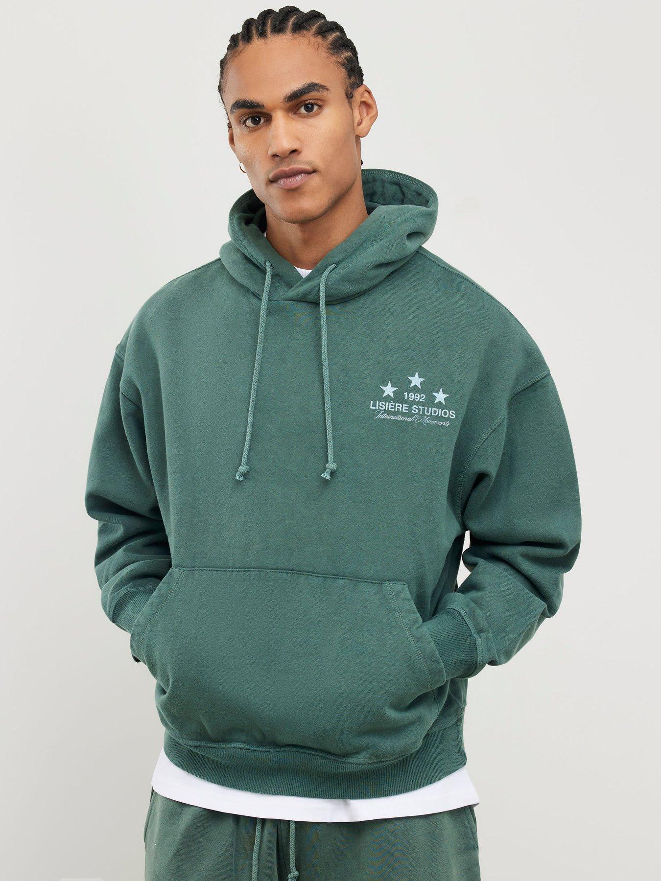  image of river-island-lisiere-studios-hoodie-green