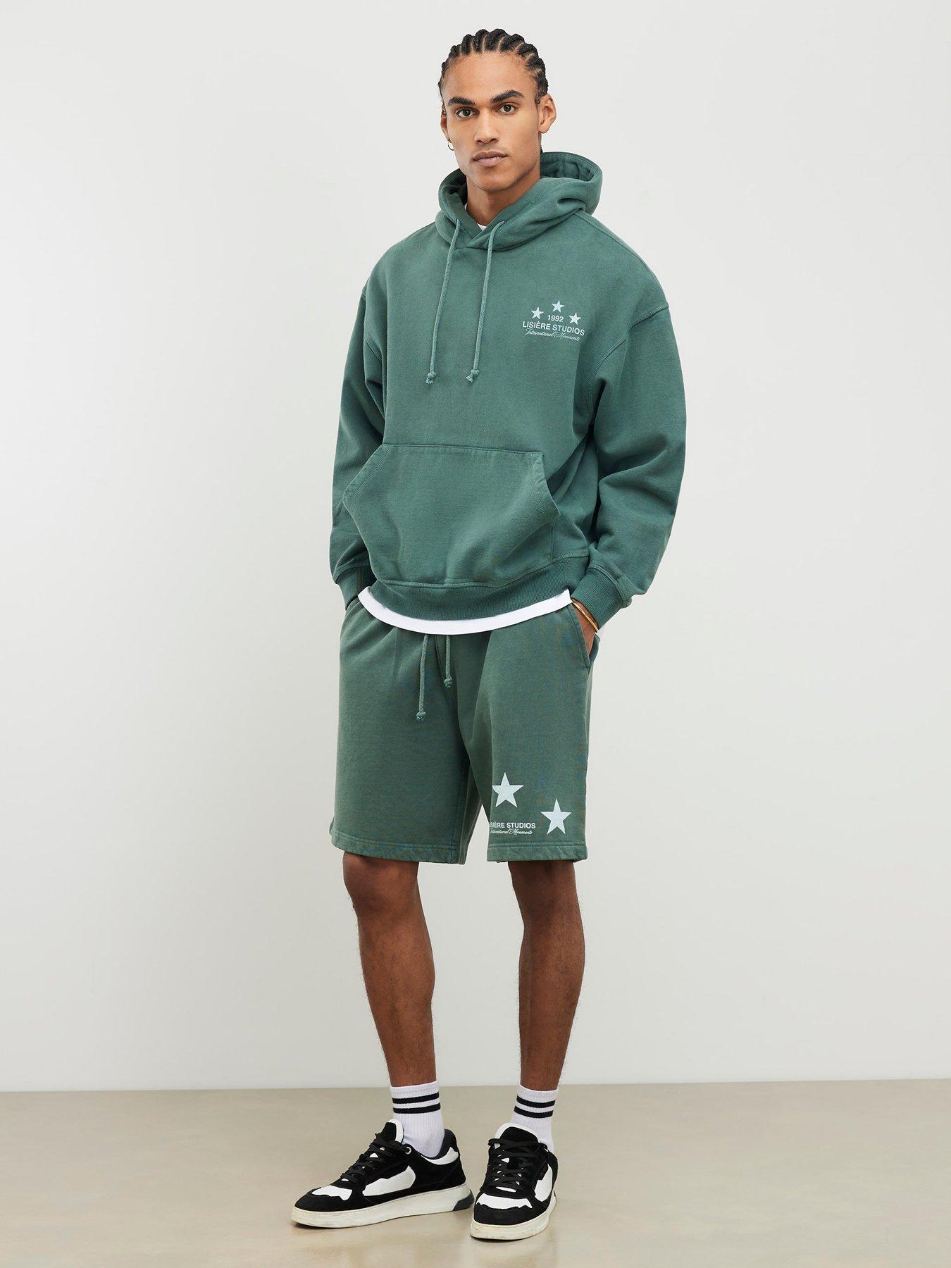  image of river-island-lisiere-studios-hoodie-green