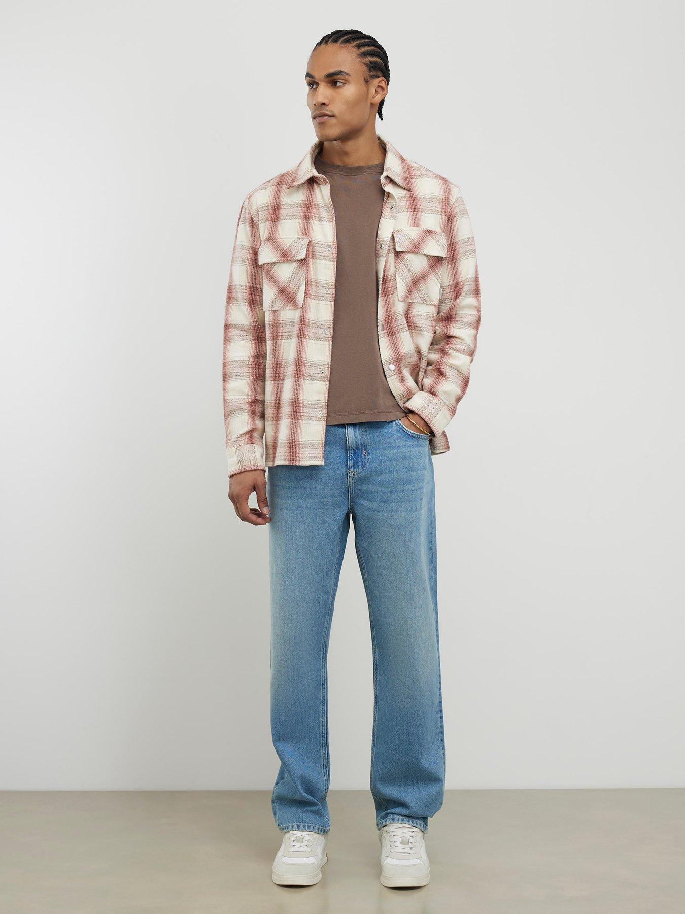  image of river-island-straight-luciento-jeans-blue