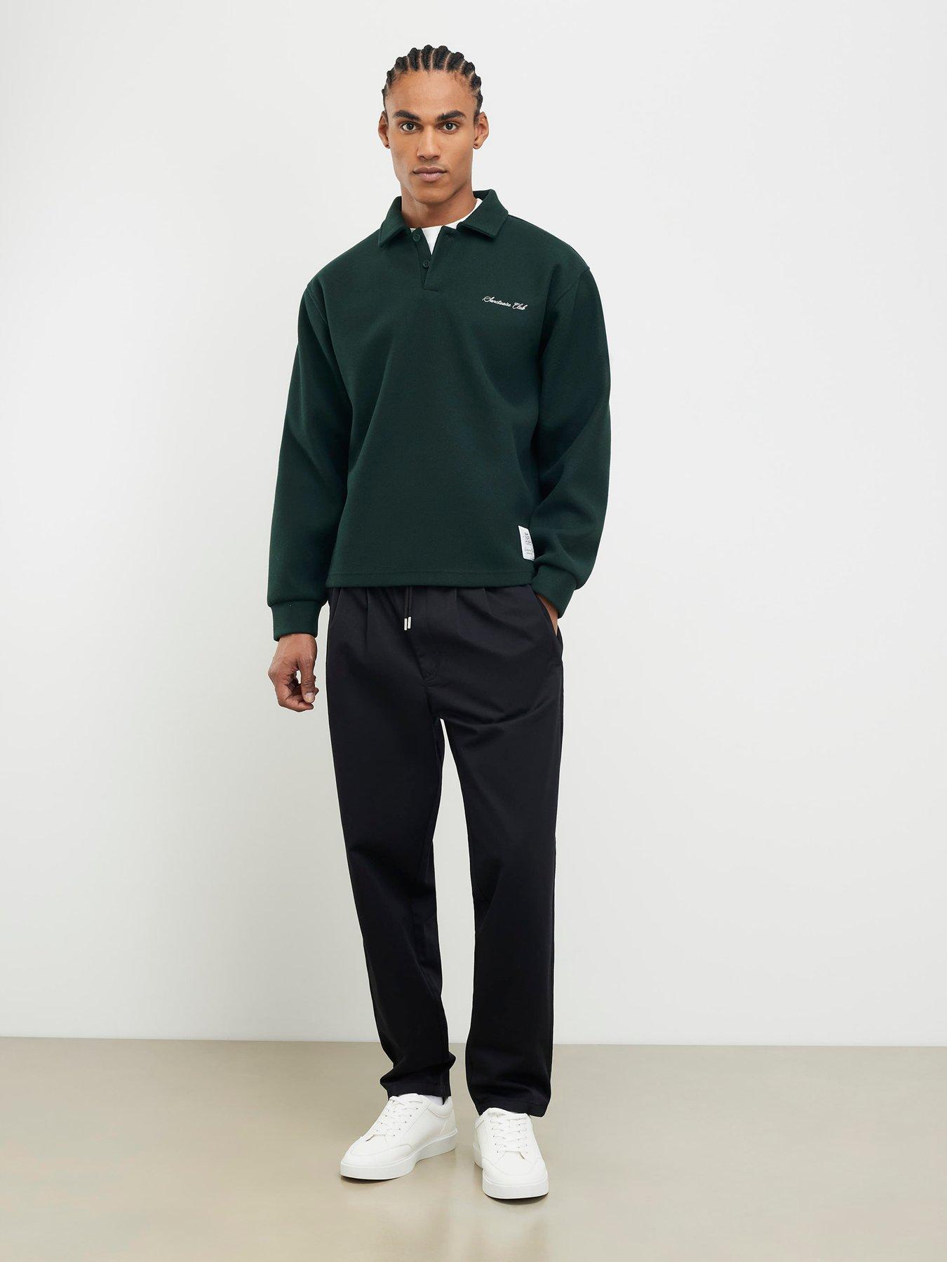 Image 3 of 4 of River Island Othello Elasticated Trousers - Black