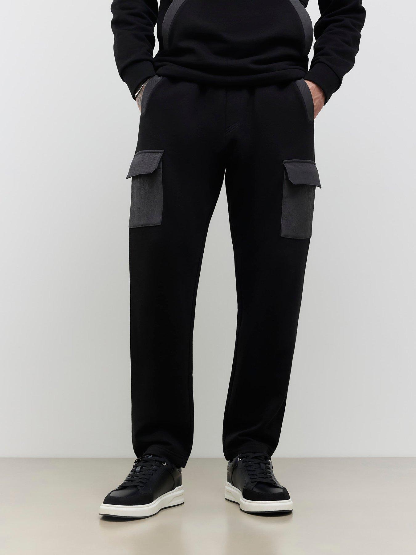  image of river-island-luminus-joggers-black