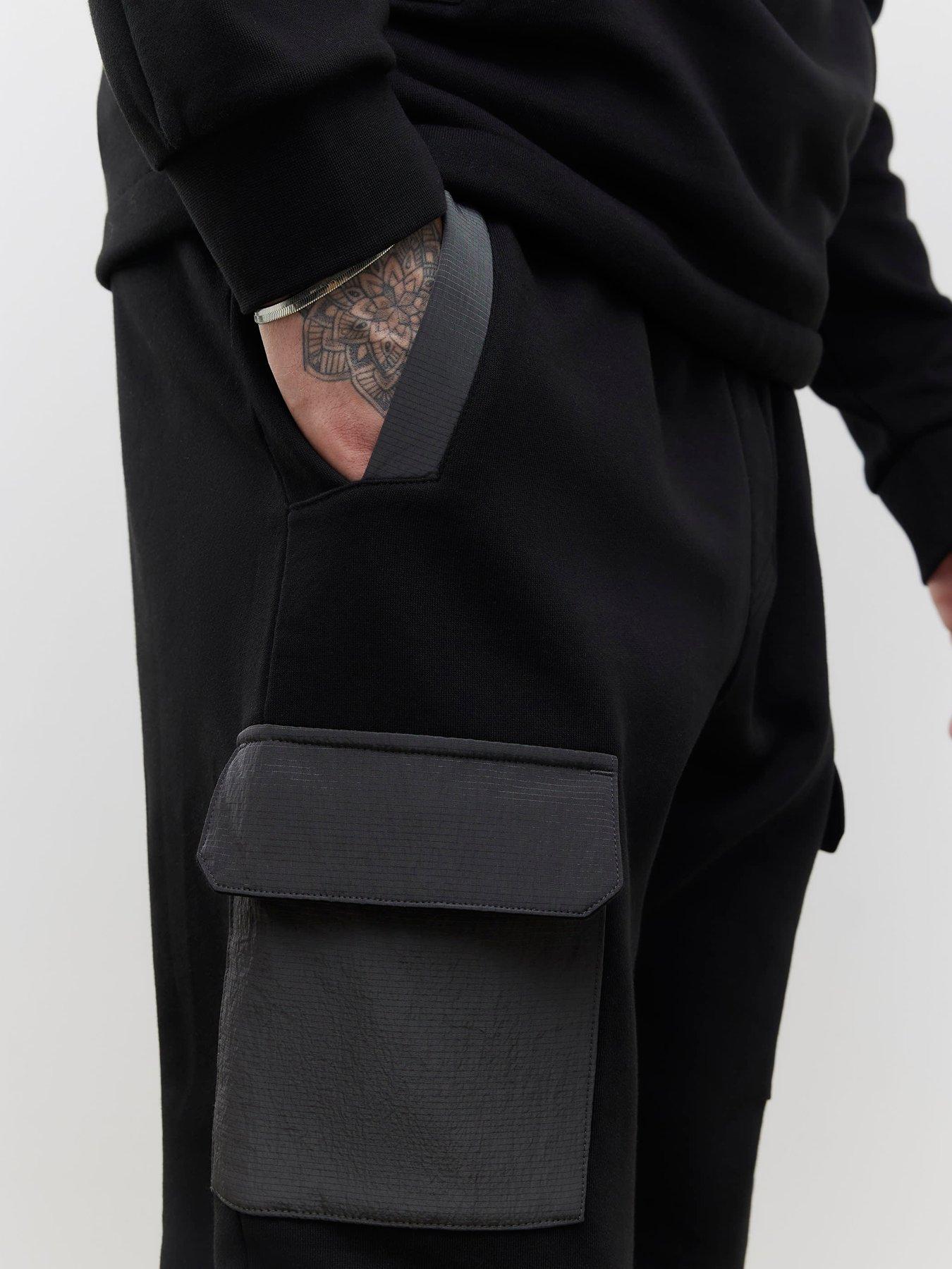  image of river-island-luminus-joggers-black