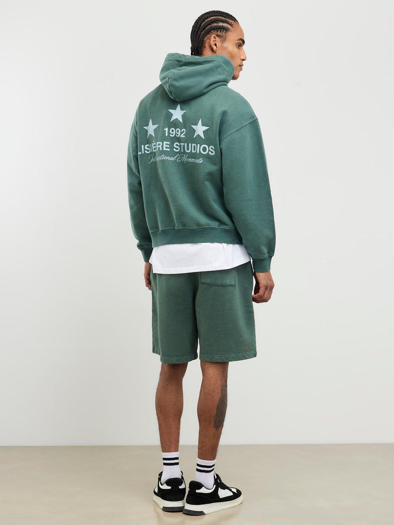 Image 2 of 4 of River Island Lisiere Studios Shorts - Green