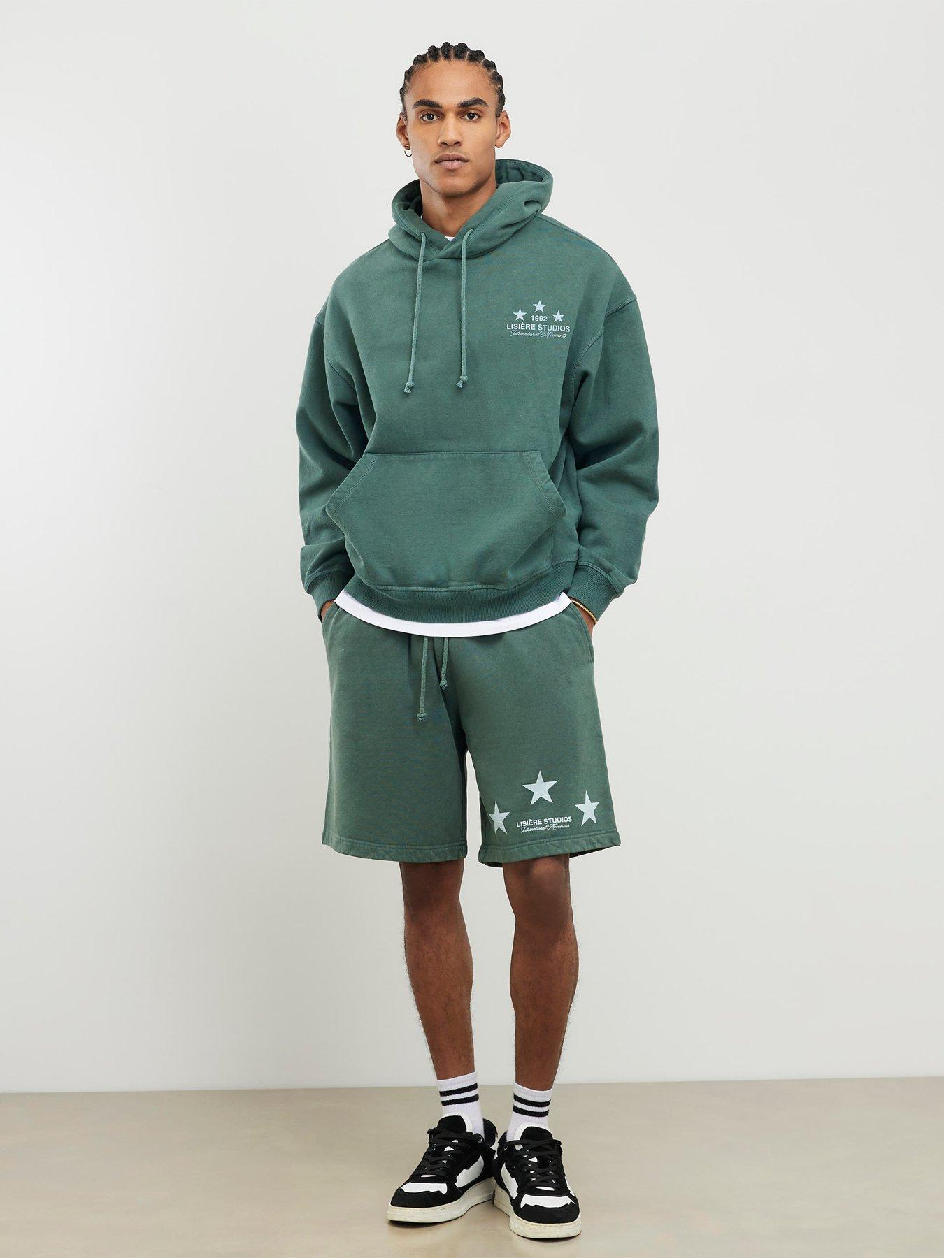 Image 3 of 4 of River Island Lisiere Studios Shorts - Green