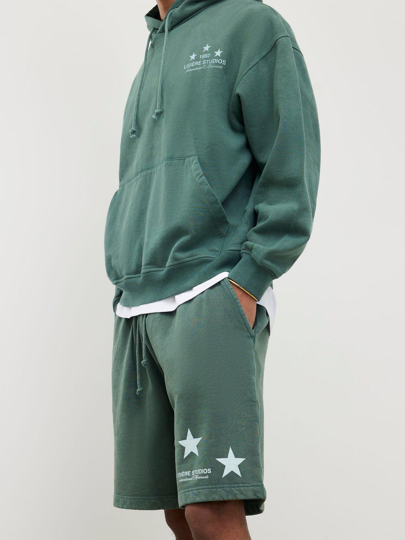 Image 4 of 4 of River Island Lisiere Studios Shorts - Green