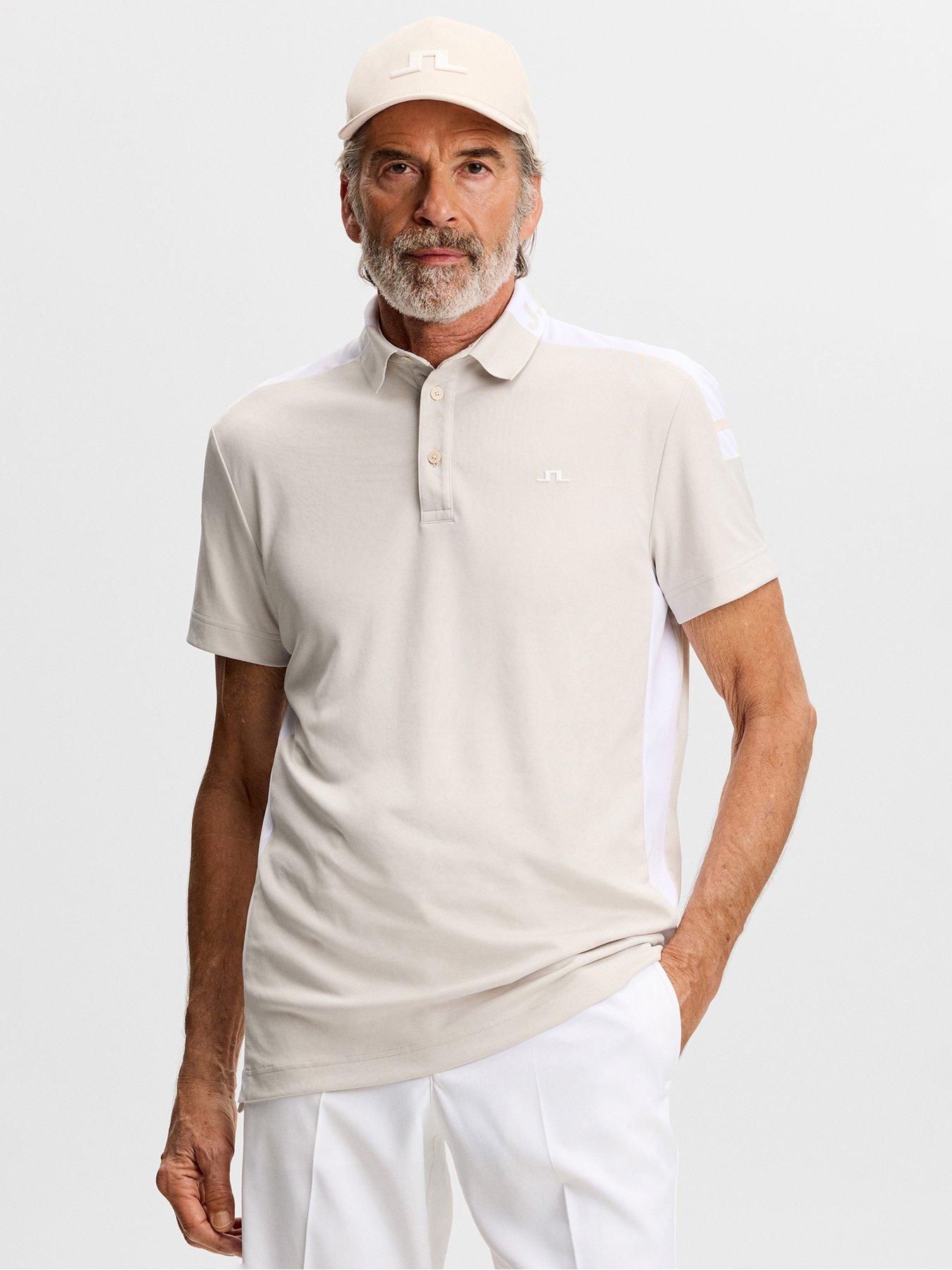 J LINDEBERG Mens Golf Bo Polo - Beige