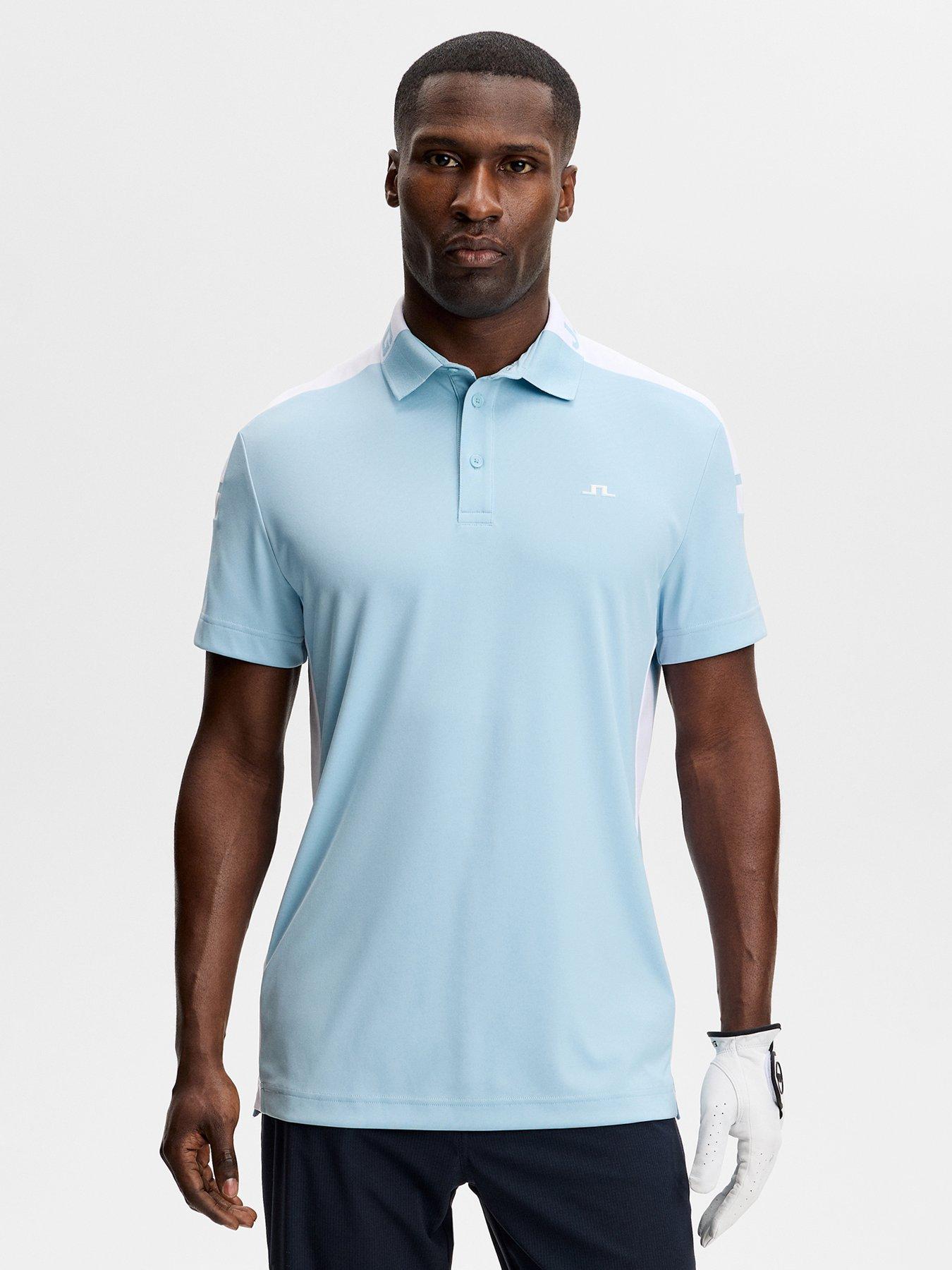 J LINDEBERG Mens Golf Bo Polo - Blue