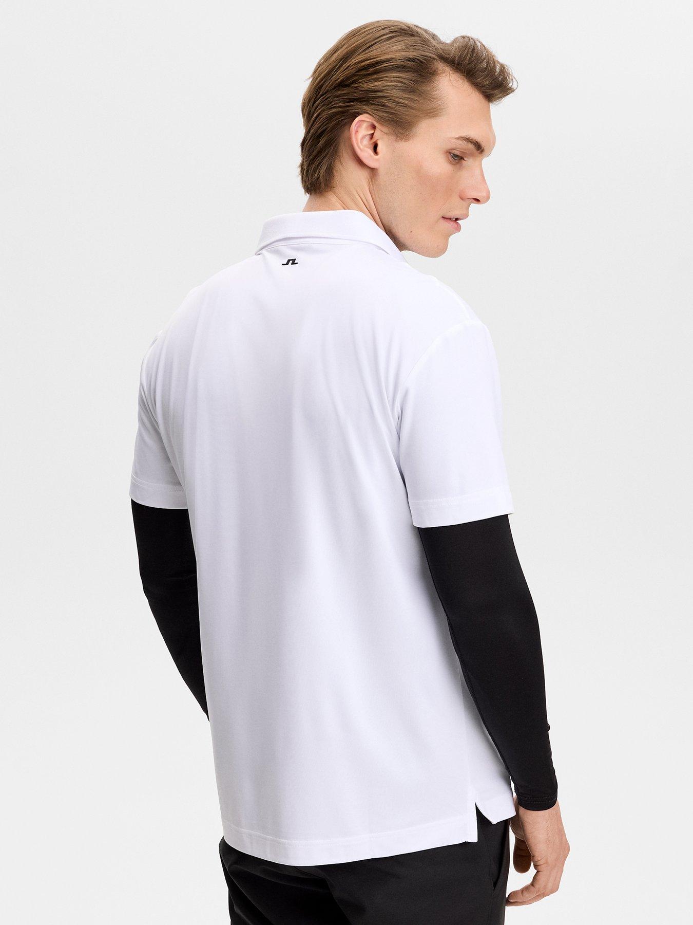 Image 2 of 6 of J LINDEBERG Mens Golf Bridge Polo - White