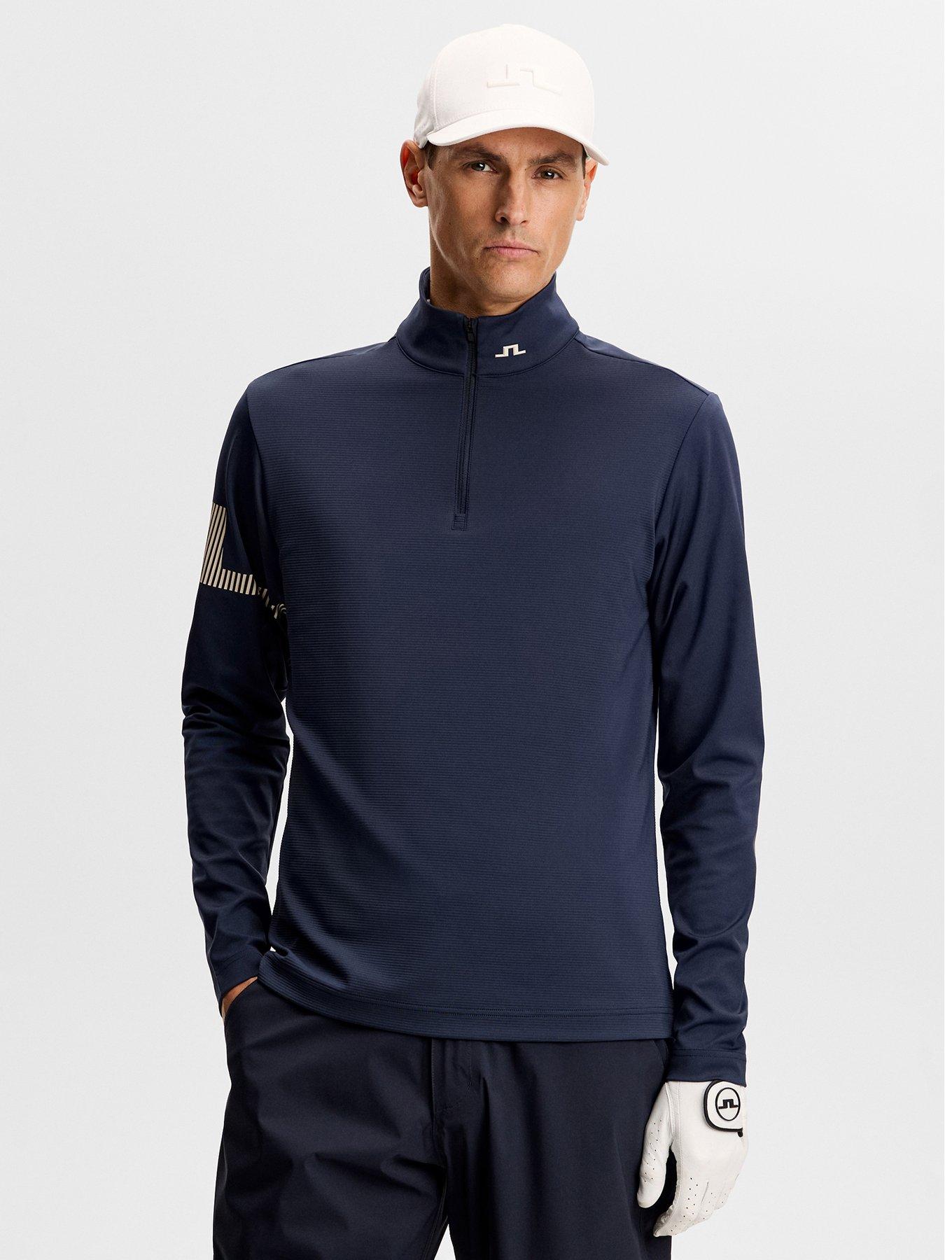 Image 1 of 5 of J LINDEBERG Mens Golf Heath Strike Mid Layer - Navy