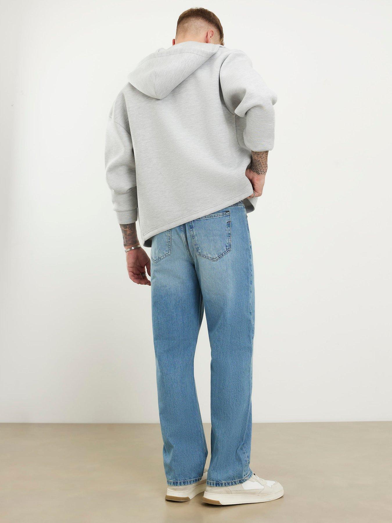Image 2 of 4 of River Island Luciento Loose Jeans - Light Blue