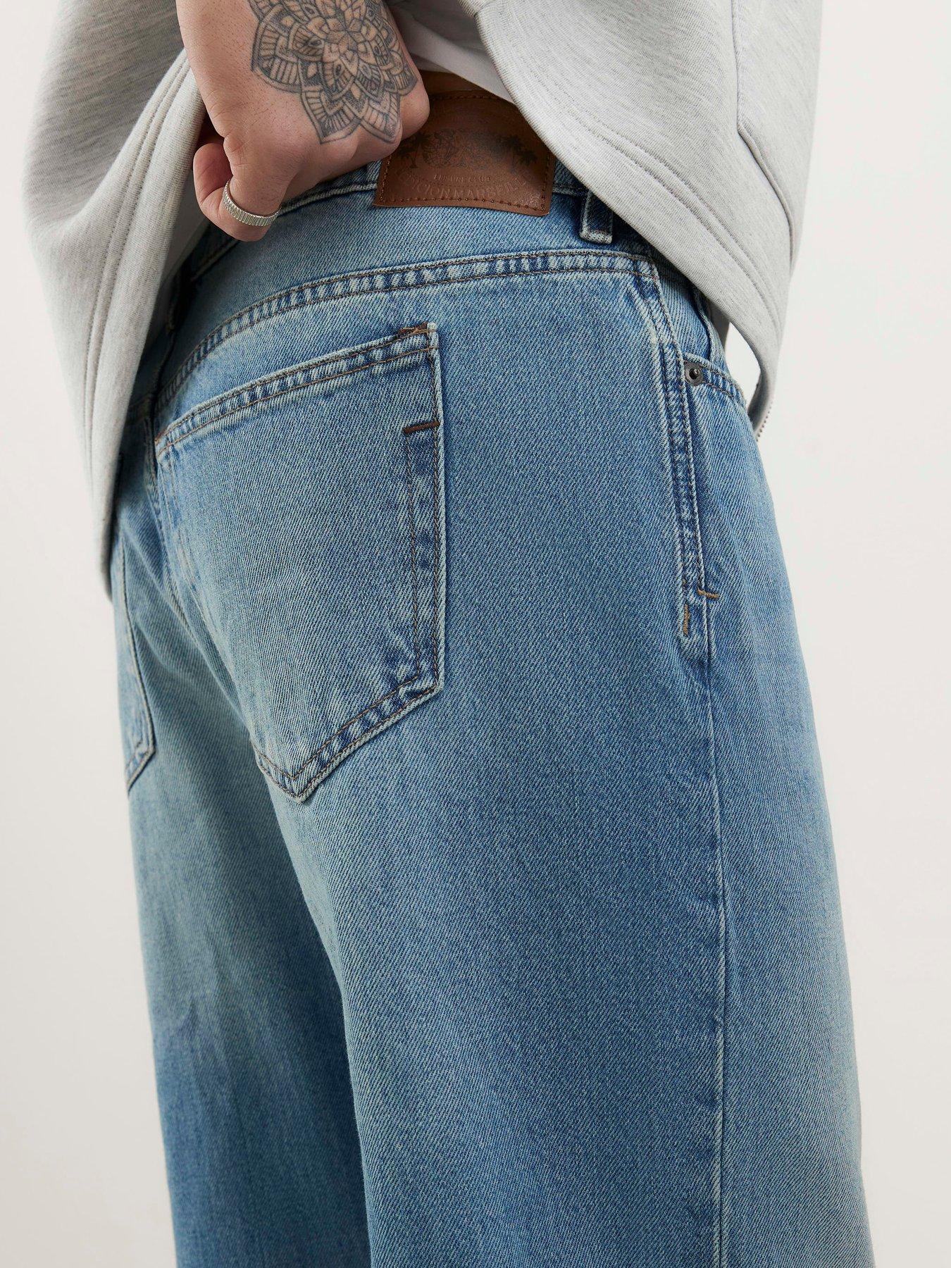 Image 4 of 4 of River Island Luciento Loose Jeans - Light Blue