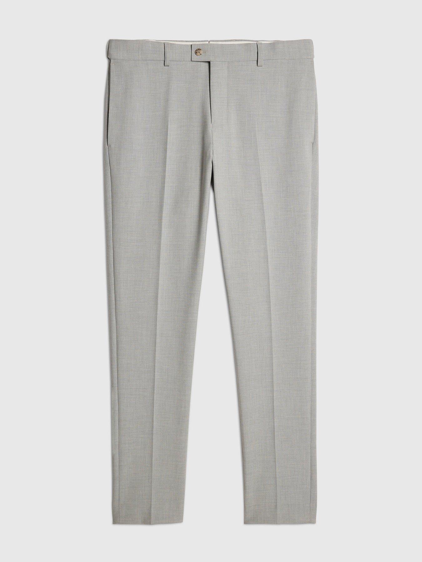 Image 5 of 6 of River Island Microcheck Skinny Suit Trouser - Blue