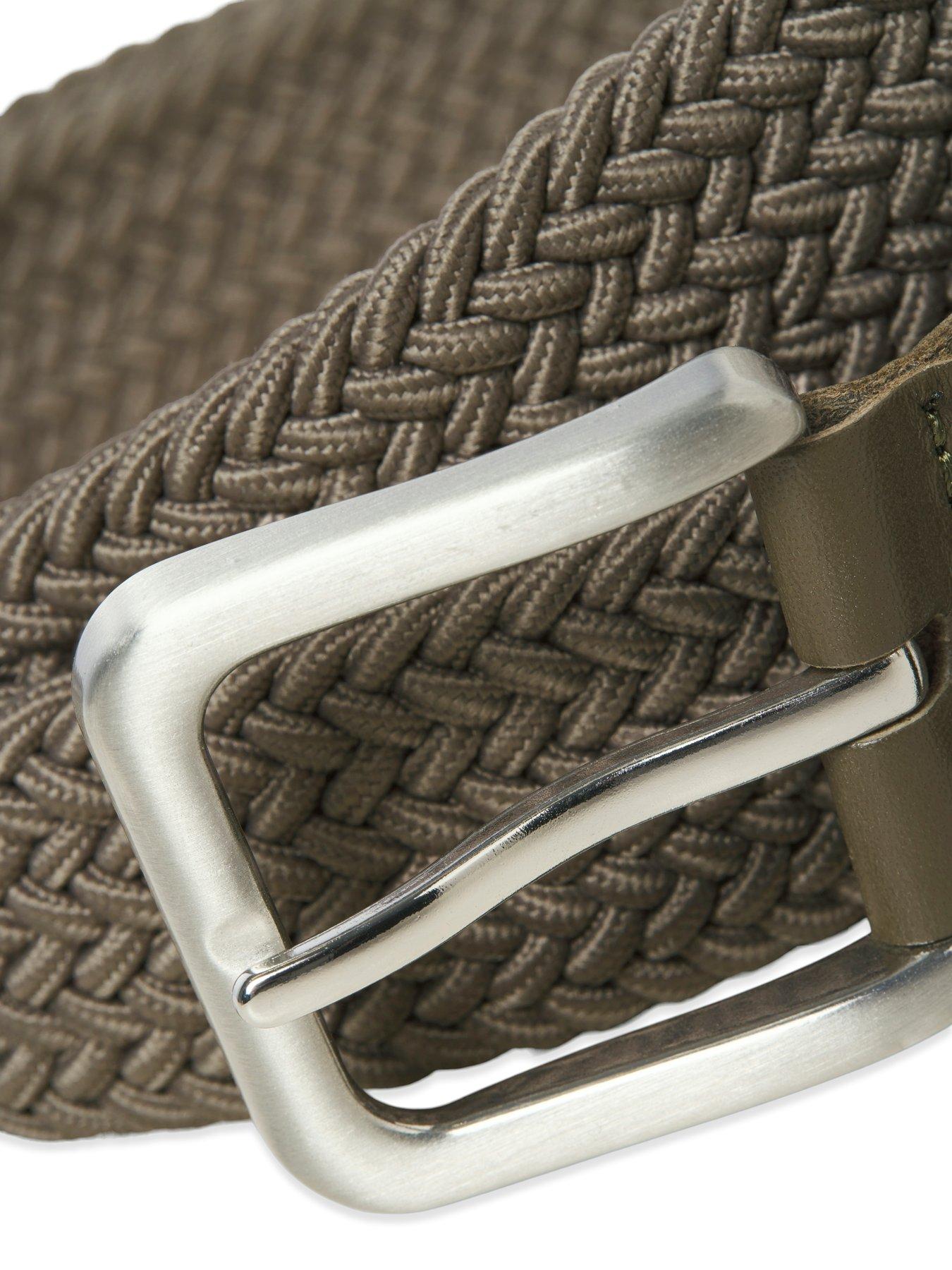  image of jack-jones-woven-belt-brown