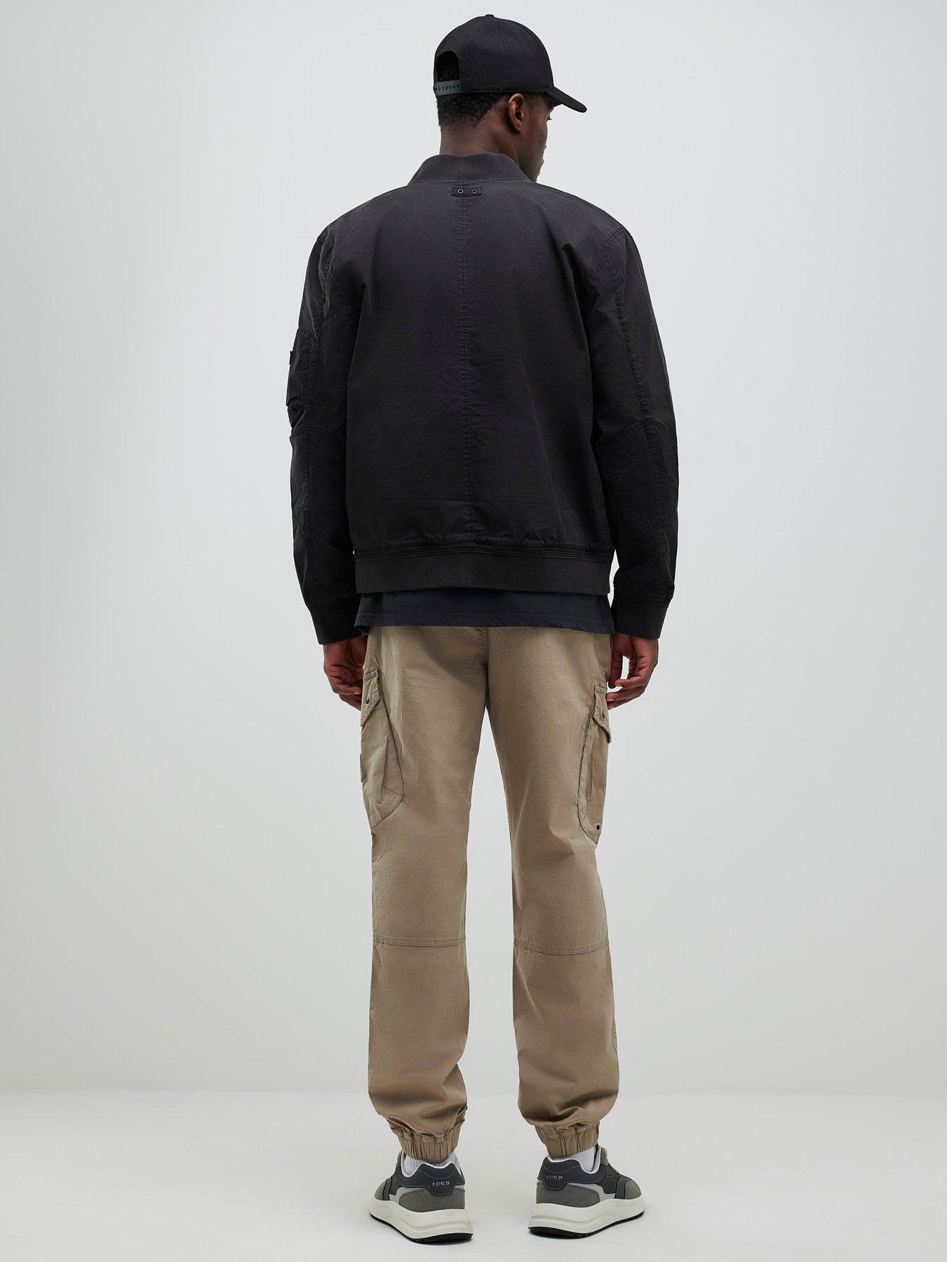  image of river-island-dixon-regular-cargo-trousers-grey