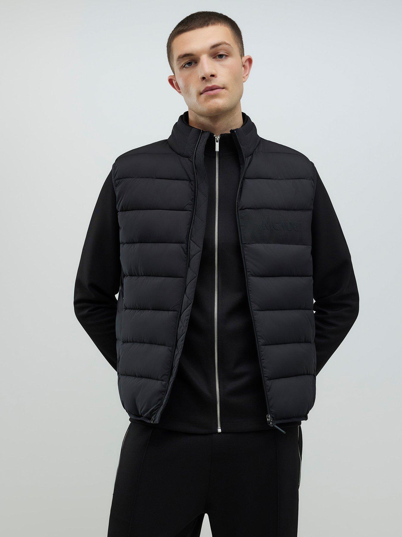River Island Logo Essential Gilet - Black