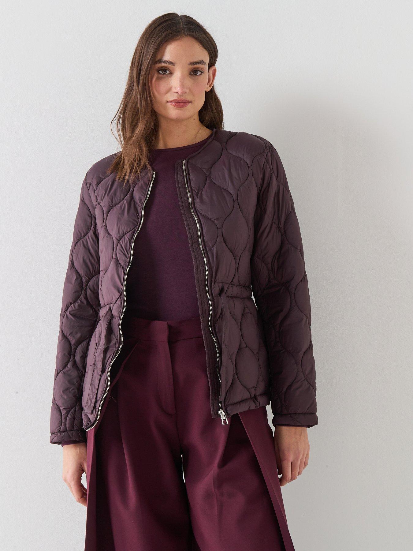  image of only-amara-quilted-jacket-fudge
