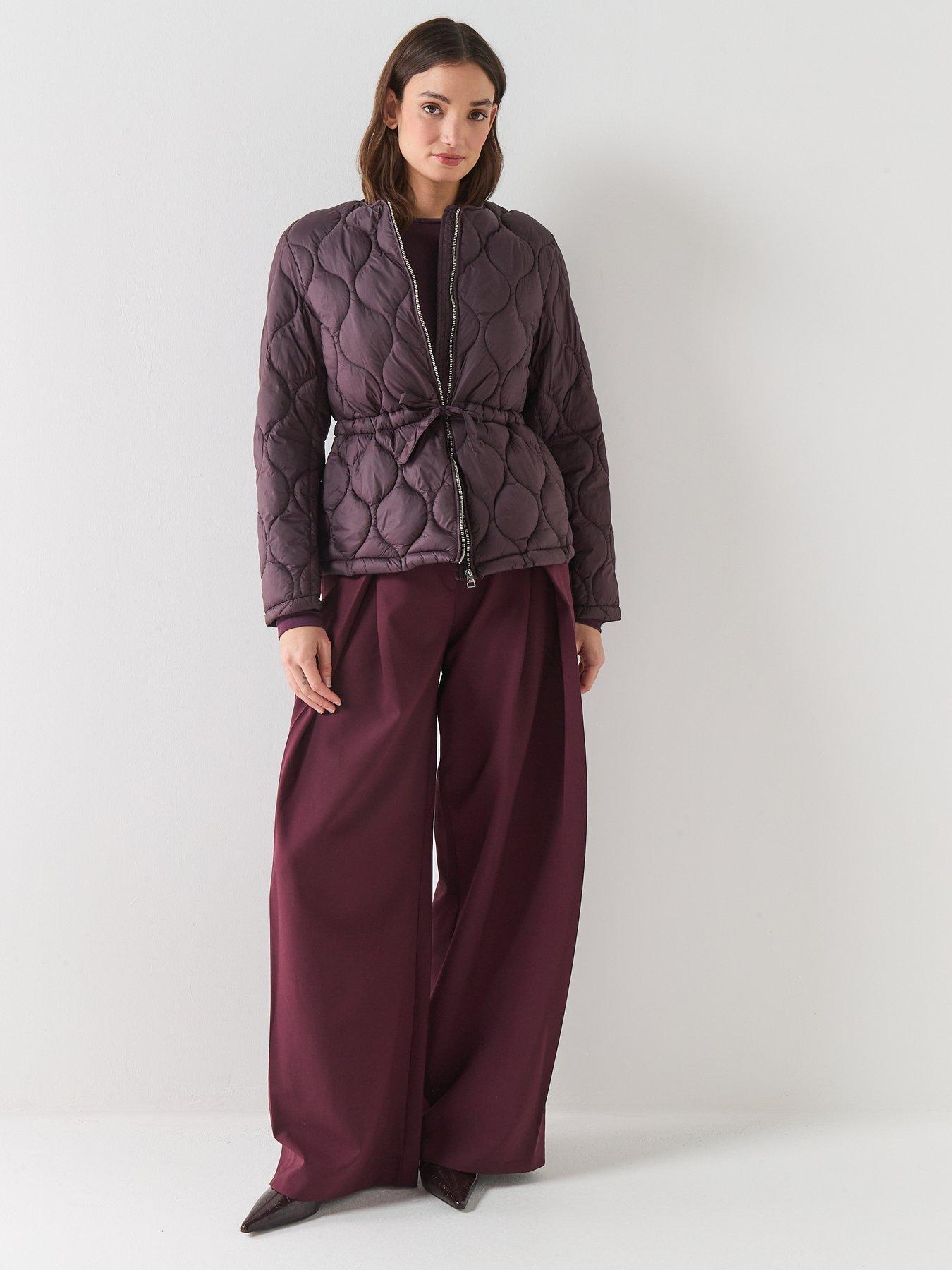  image of only-amara-quilted-jacket-fudge