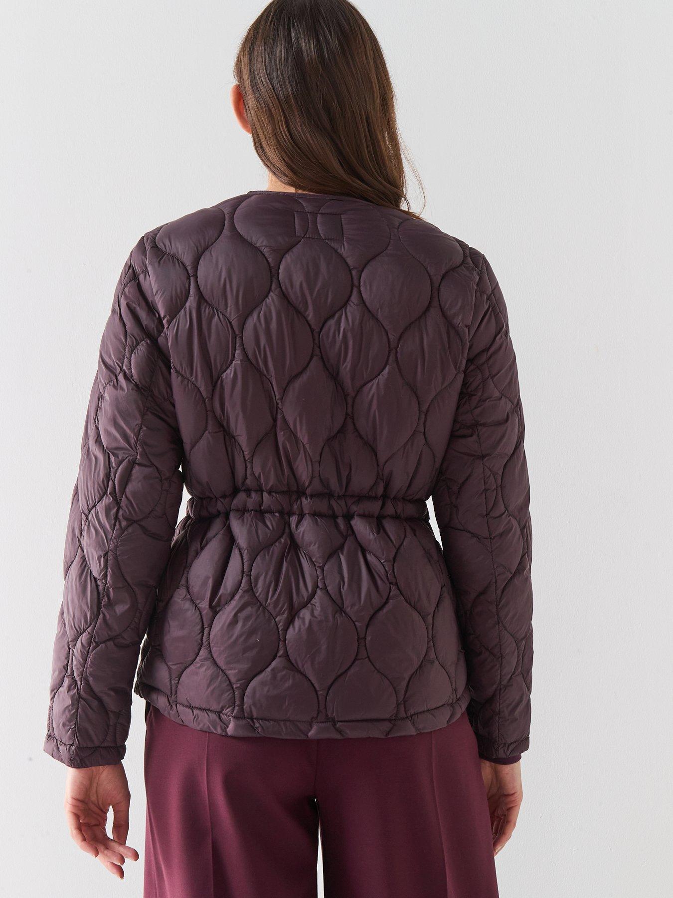  image of only-amara-quilted-jacket-fudge